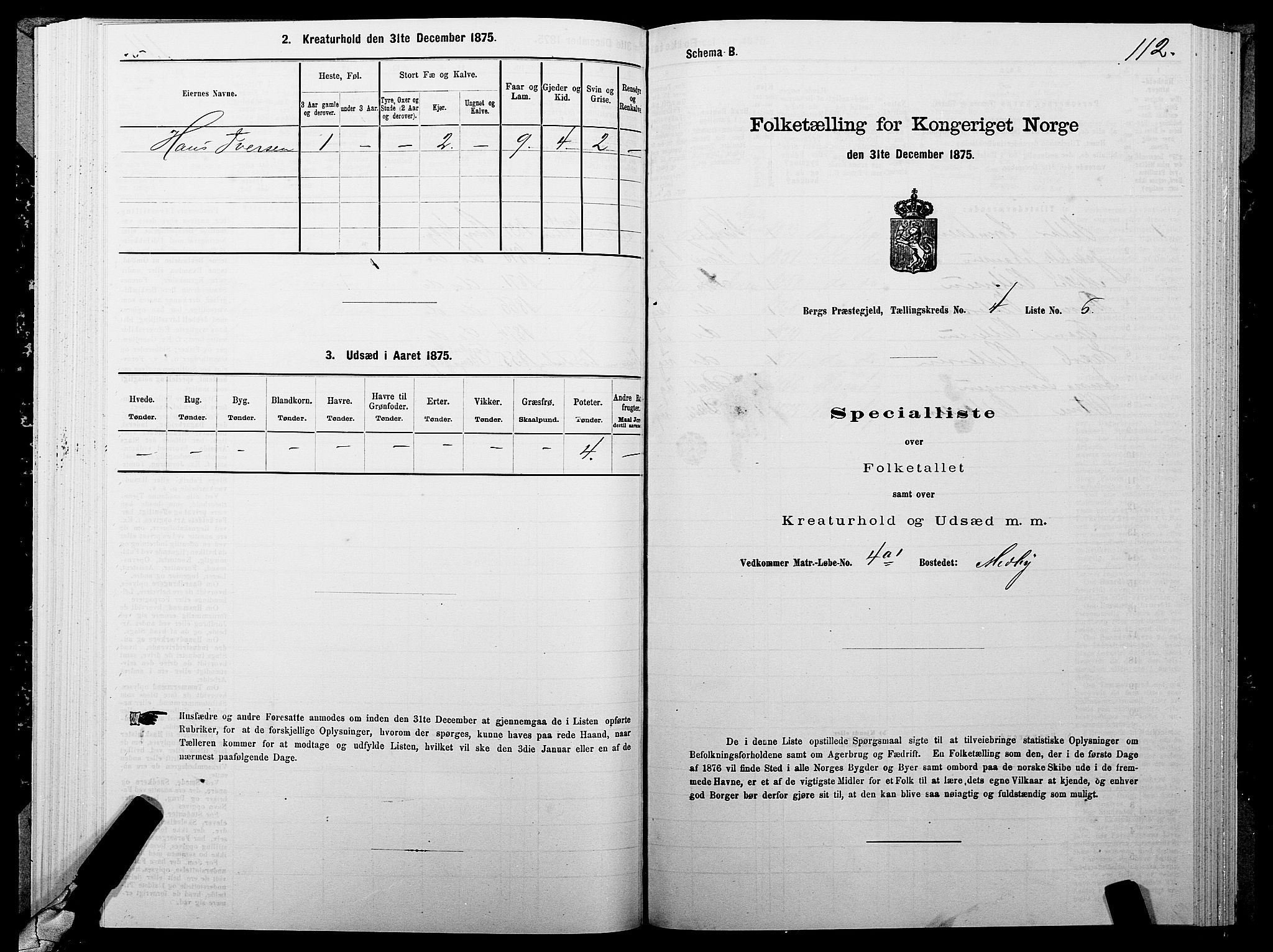 SATØ, 1875 census for 1929P Berg, 1875, p. 2112