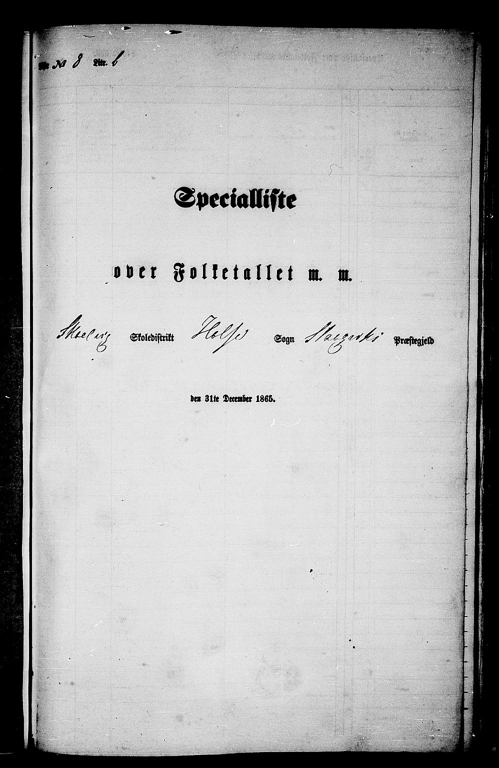 RA, 1865 census for Stangvik, 1865, p. 154