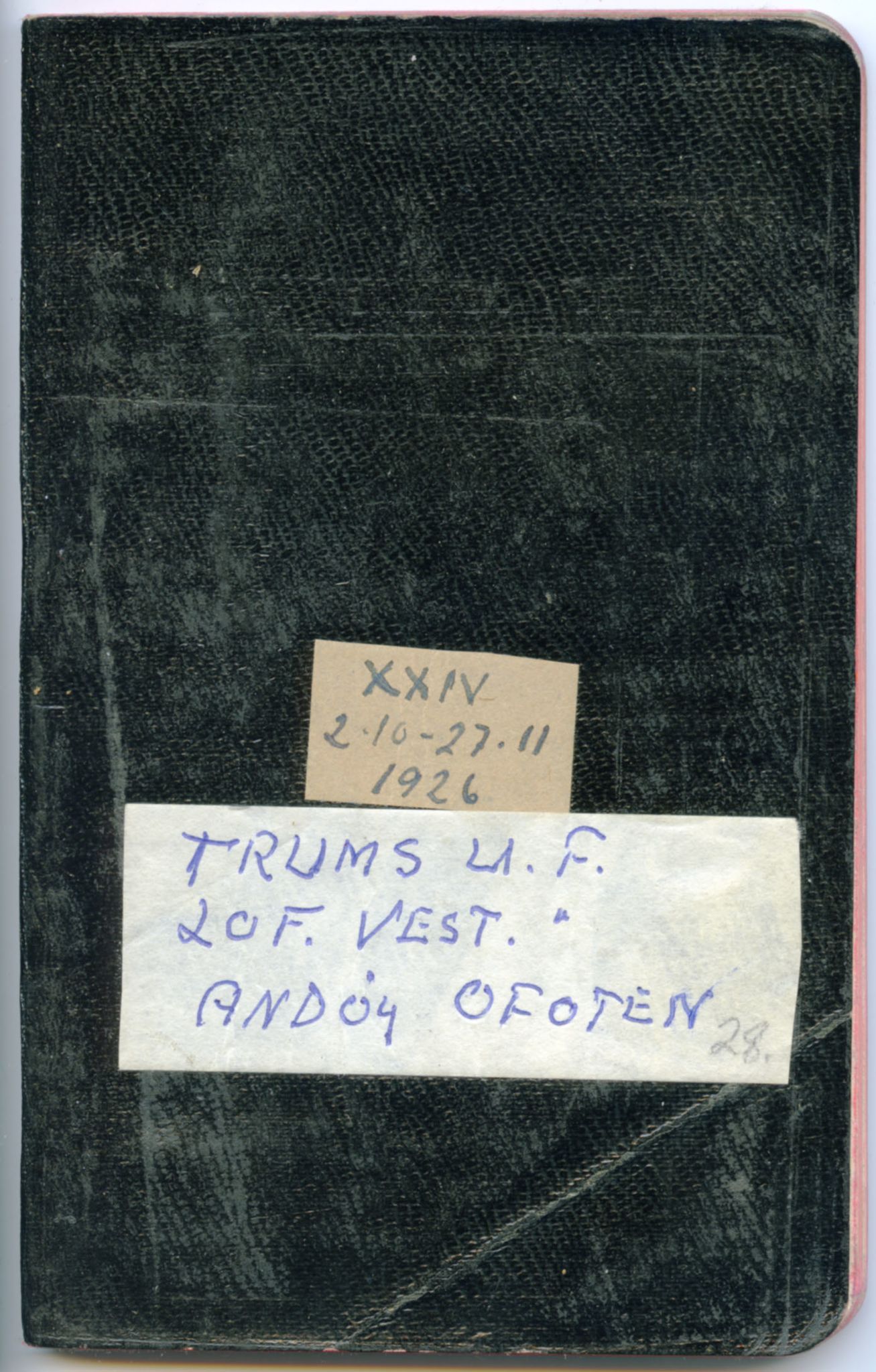 Gerhard Kjølås-arkivet, FMFB/A-1081/F/L0028: Bok XXIV, 1926