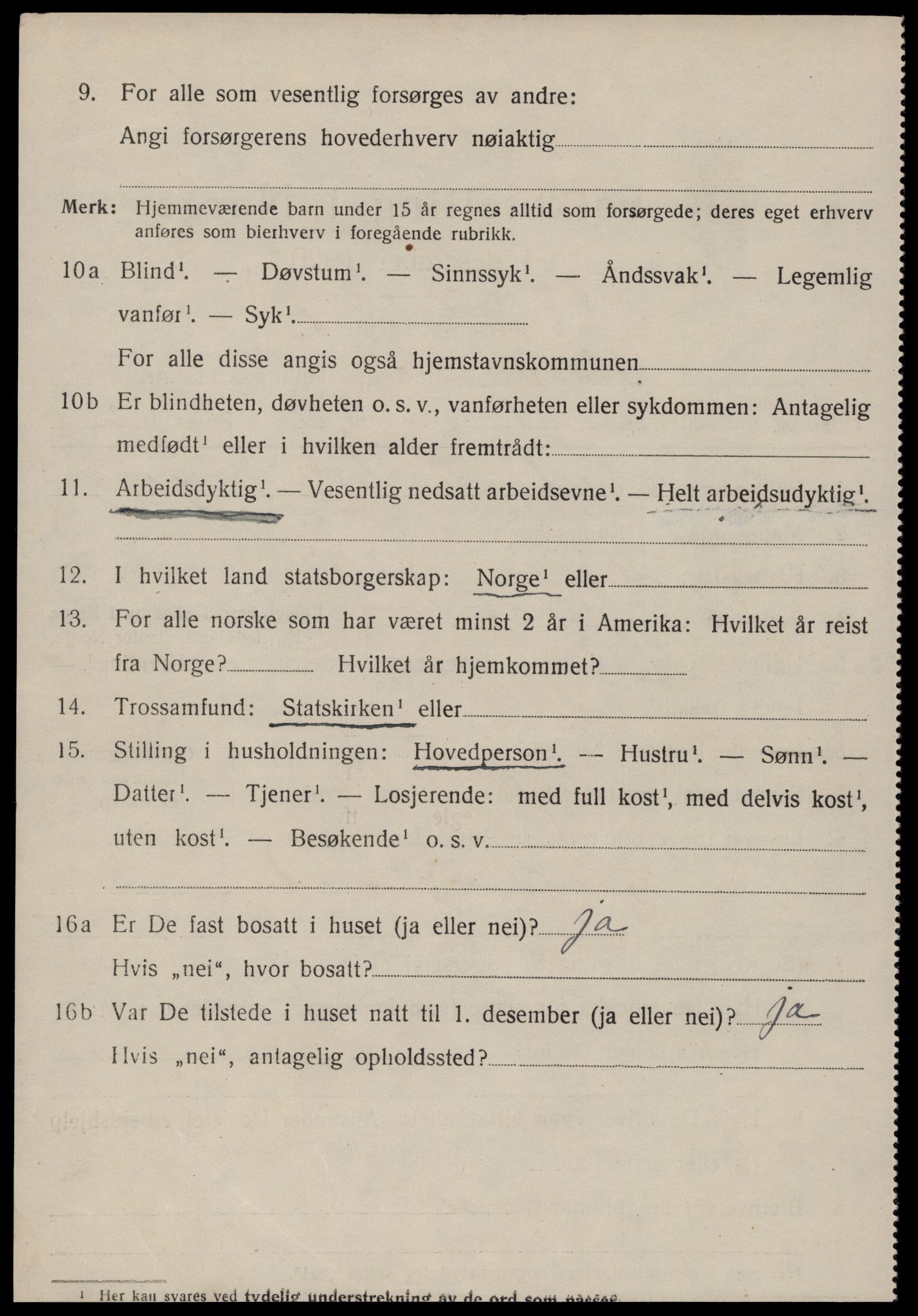 SAT, 1920 census for Skodje, 1920, p. 2620