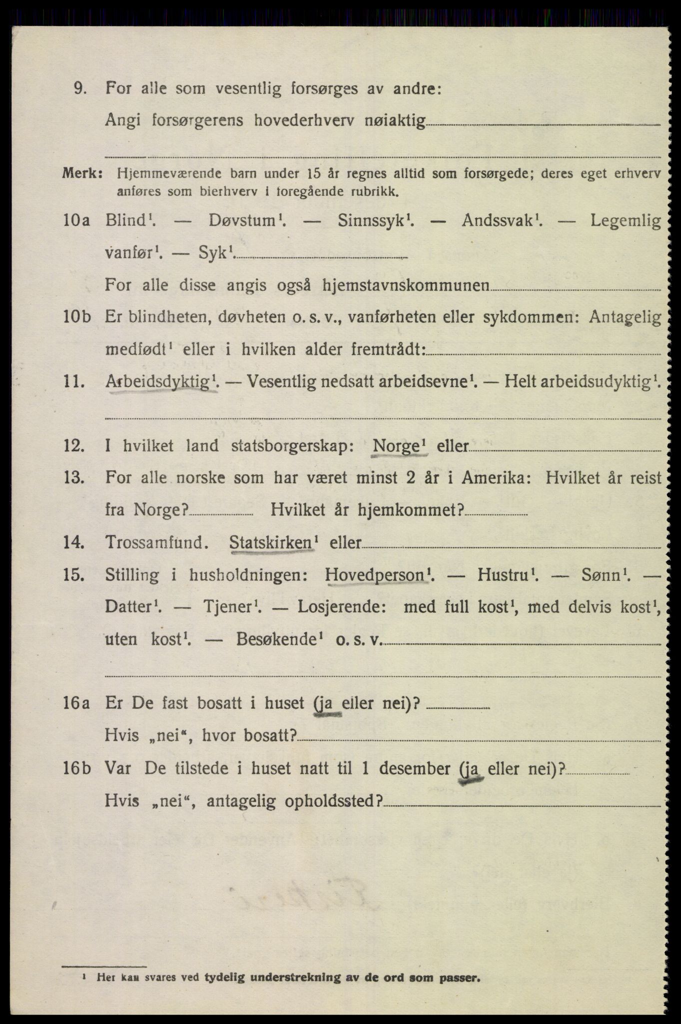 SAK, 1920 census for Spangereid, 1920, p. 1728