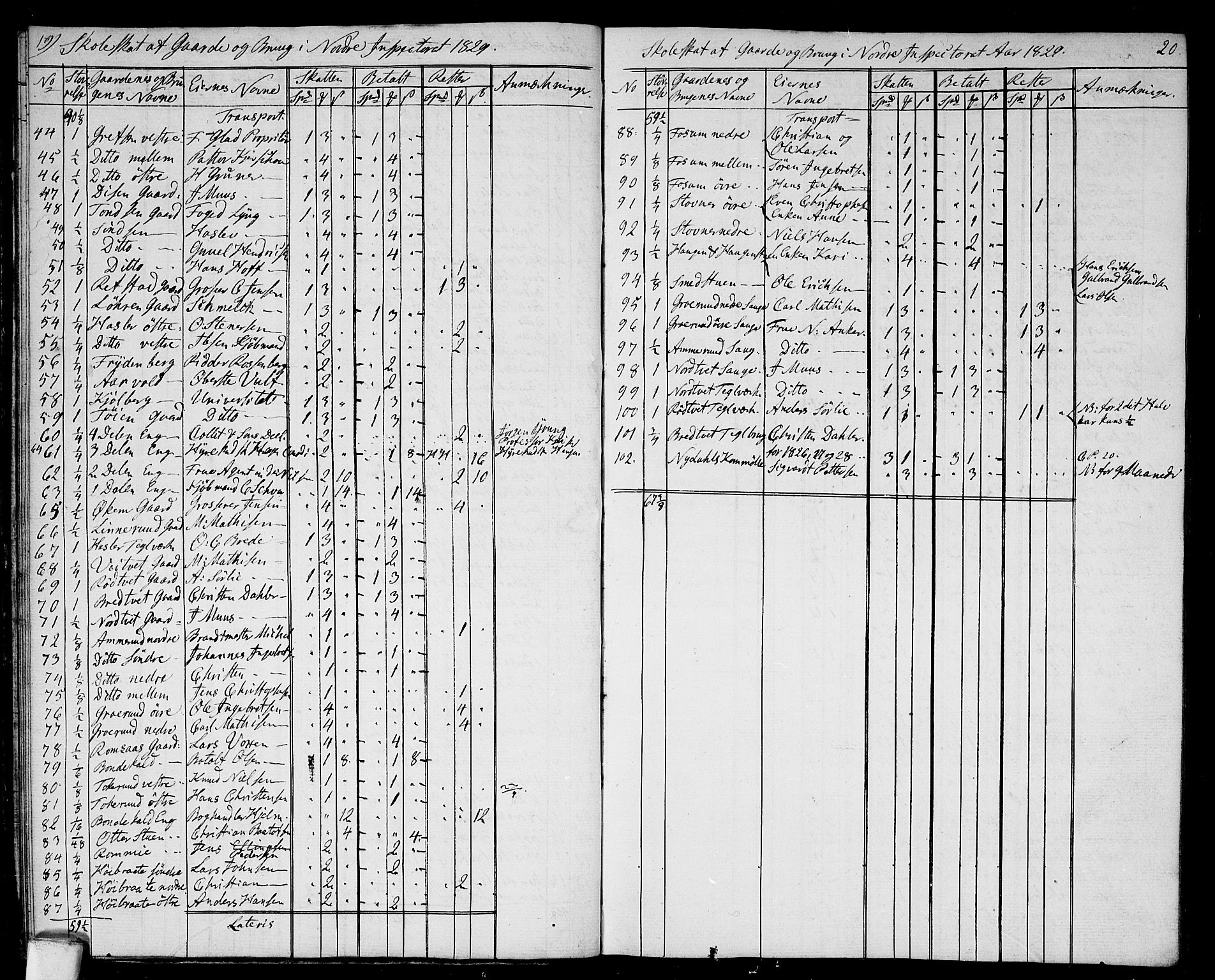 Aker prestekontor kirkebøker, AV/SAO-A-10861/H/L0002: Banns register no. 2, 1842-1845, p. 19-20