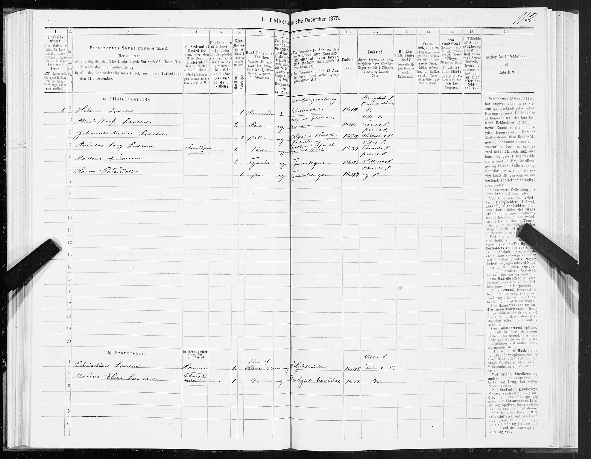 SAT, 1875 census for 1617P Hitra, 1875, p. 4112