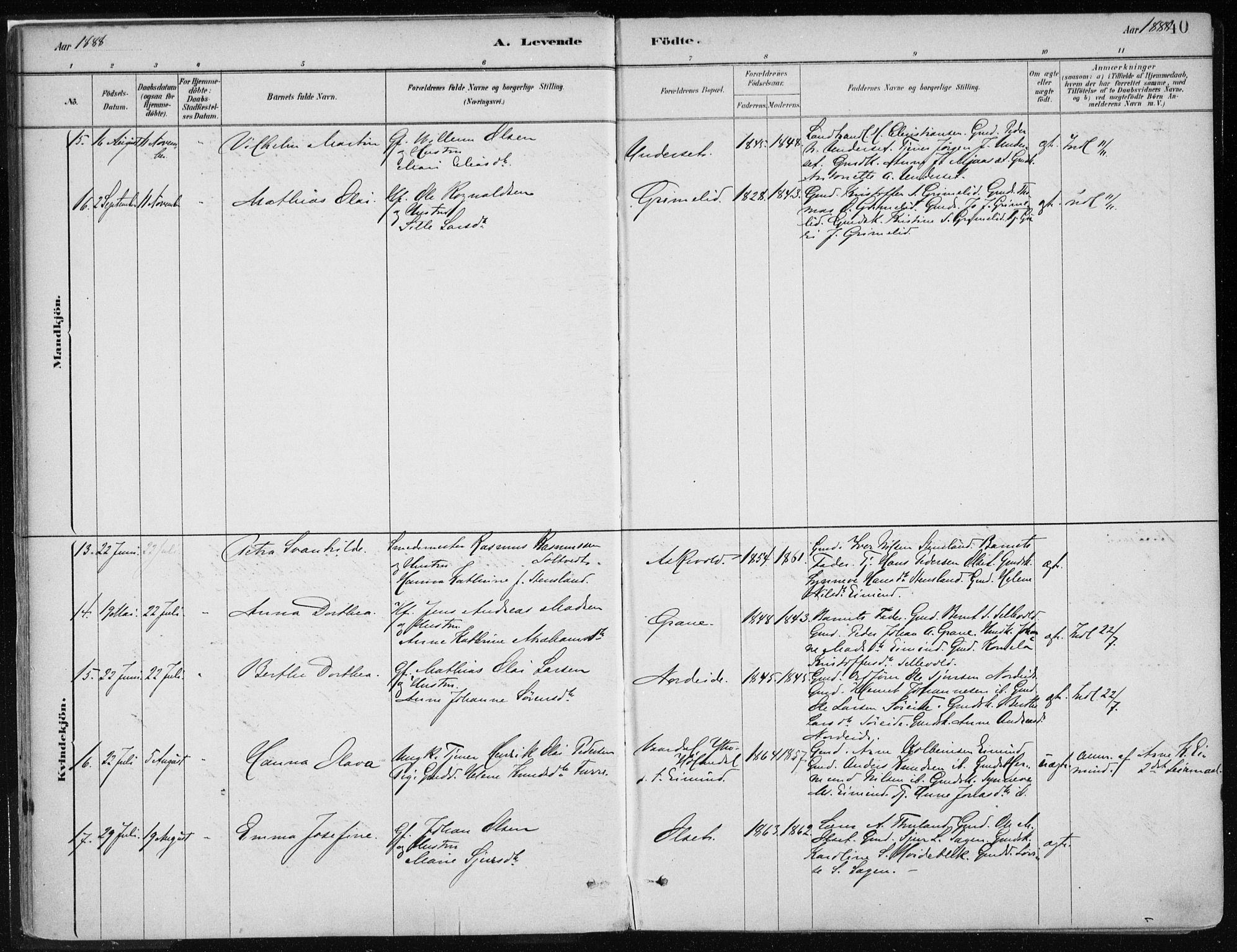 Askvoll sokneprestembete, AV/SAB-A-79501/H/Haa/Haab/L0002: Parish register (official) no. B 2, 1879-1909, p. 40