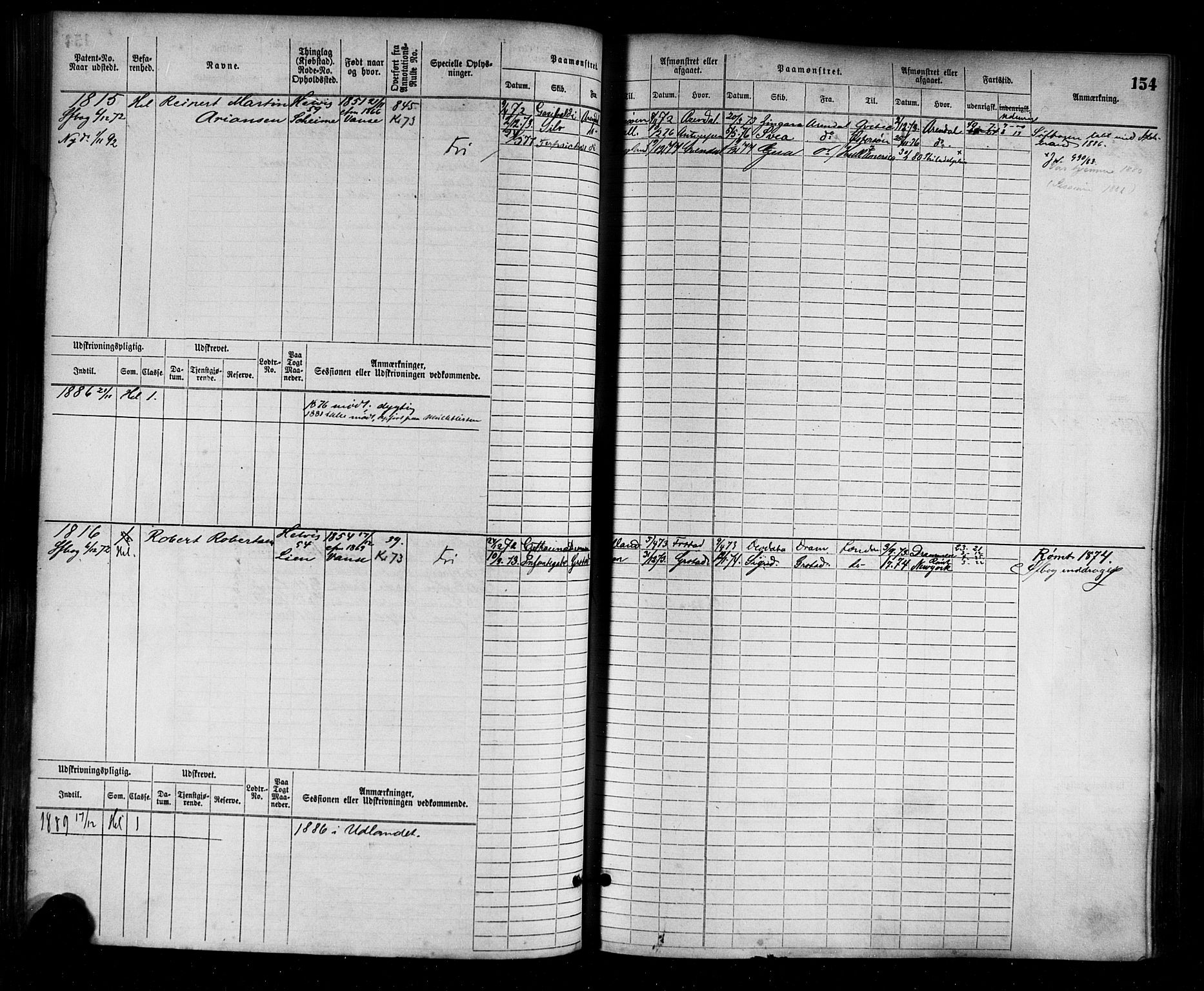 Farsund mønstringskrets, AV/SAK-2031-0017/F/Fb/L0003: Hovedrulle nr 1509-2274, M-6, 1868-1915, p. 160