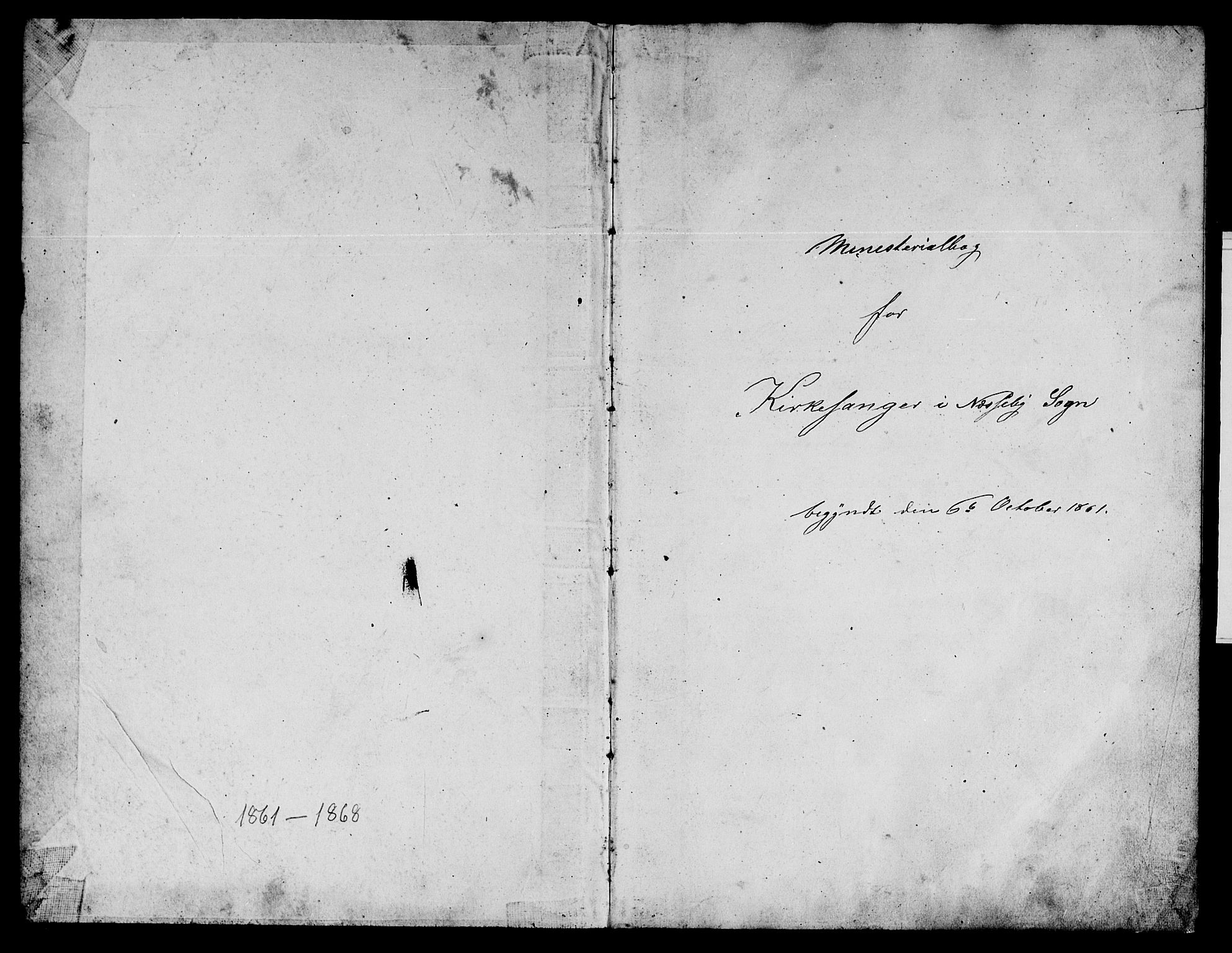 Nesseby sokneprestkontor, SATØ/S-1330/H/Hb/L0002klokker: Parish register (copy) no. 2, 1861-1868, p. 1