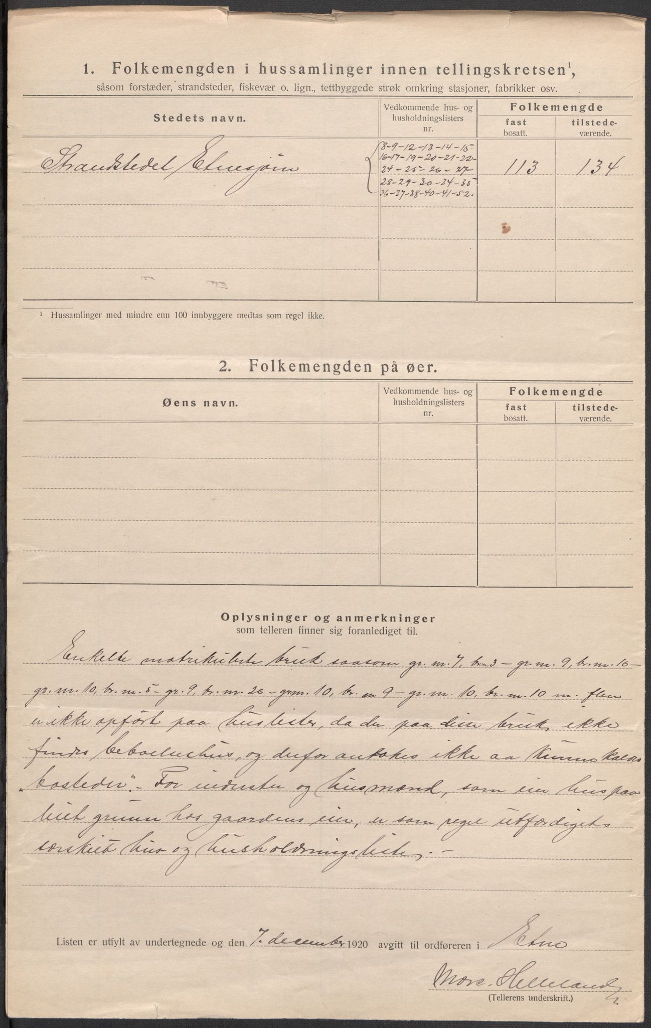 SAB, 1920 census for Etne, 1920, p. 33