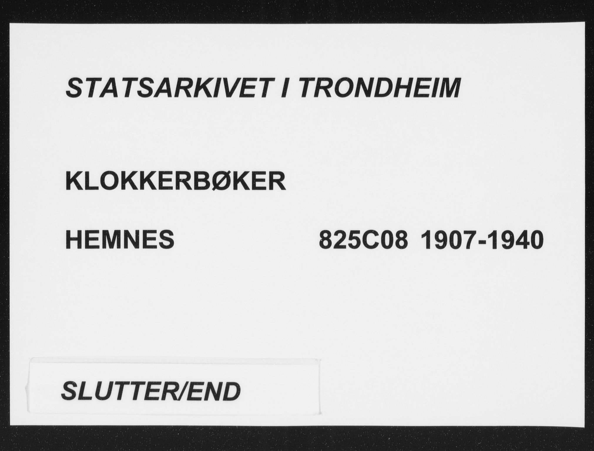 Ministerialprotokoller, klokkerbøker og fødselsregistre - Nordland, AV/SAT-A-1459/825/L0371: Parish register (copy) no. 825C08, 1907-1940