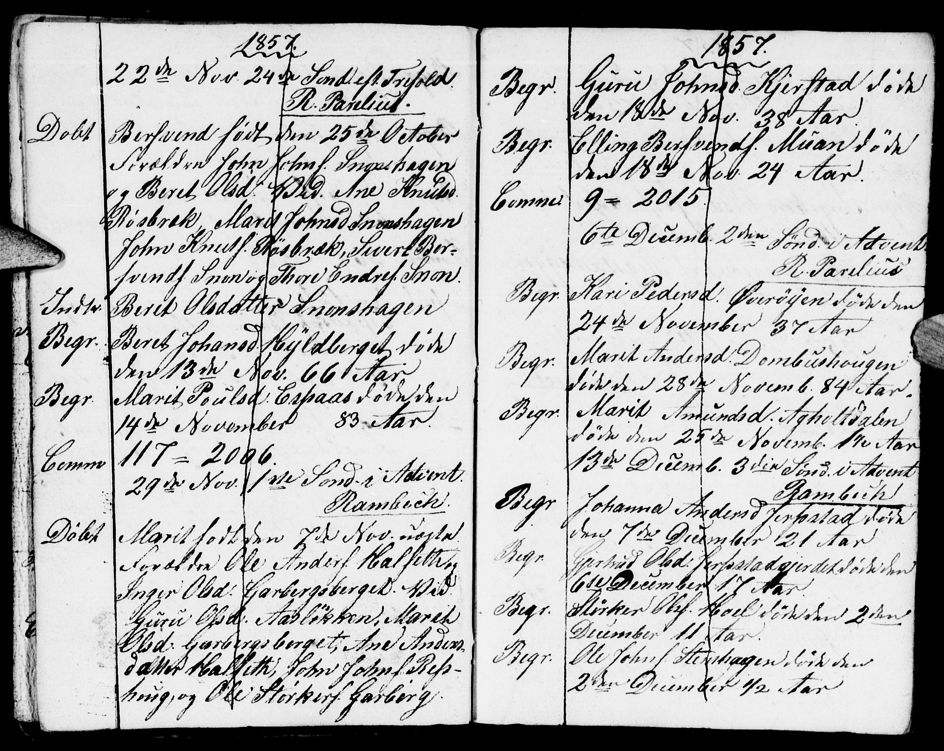 Meldal sokneprestkontor, AV/SAT-A-1123/1/I/I1/I1f/L0008: Parish register draft no. 672I1F, 1827-1866