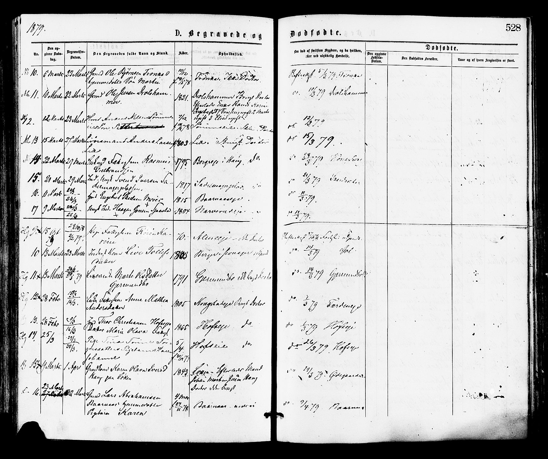 Norderhov kirkebøker, AV/SAKO-A-237/F/Fa/L0015: Parish register (official) no. 15, 1875-1884, p. 528