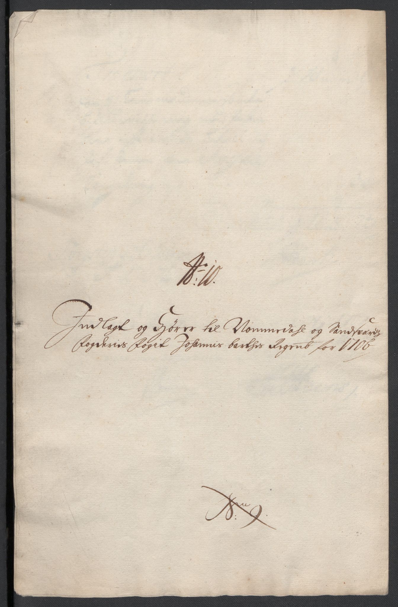 Rentekammeret inntil 1814, Reviderte regnskaper, Fogderegnskap, AV/RA-EA-4092/R24/L1583: Fogderegnskap Numedal og Sandsvær, 1705-1706, p. 390