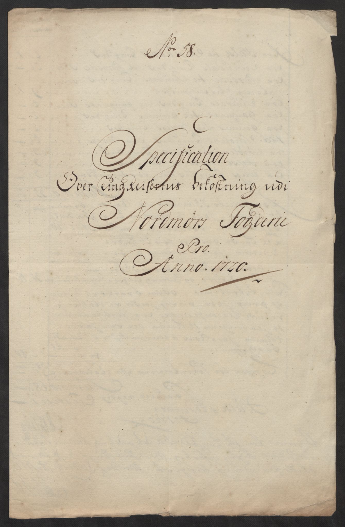 Rentekammeret inntil 1814, Reviderte regnskaper, Fogderegnskap, RA/EA-4092/R56/L3753: Fogderegnskap Nordmøre, 1720, p. 716