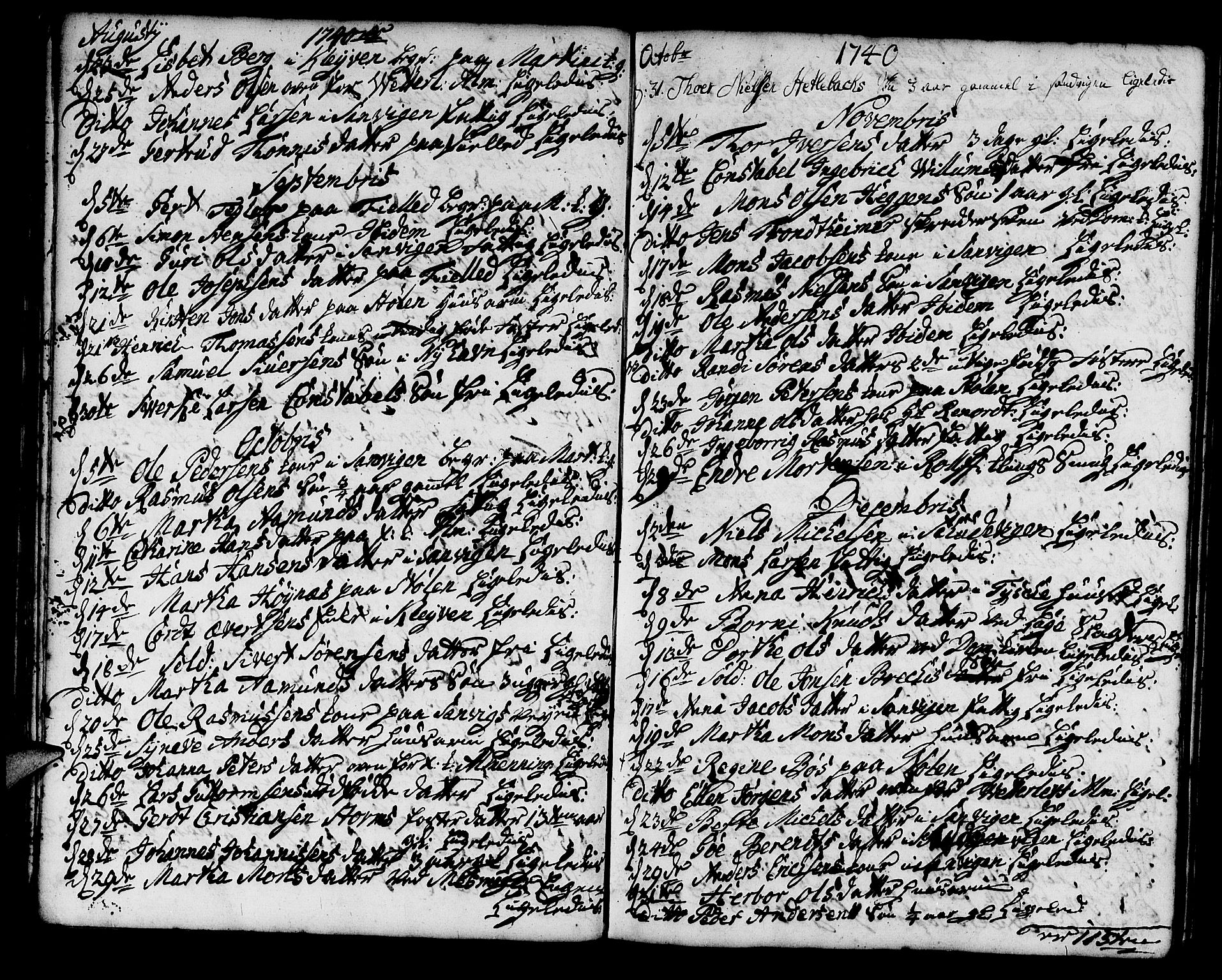 Korskirken sokneprestembete, AV/SAB-A-76101/H/Haa/L0011: Parish register (official) no. A 11, 1731-1785, p. 27