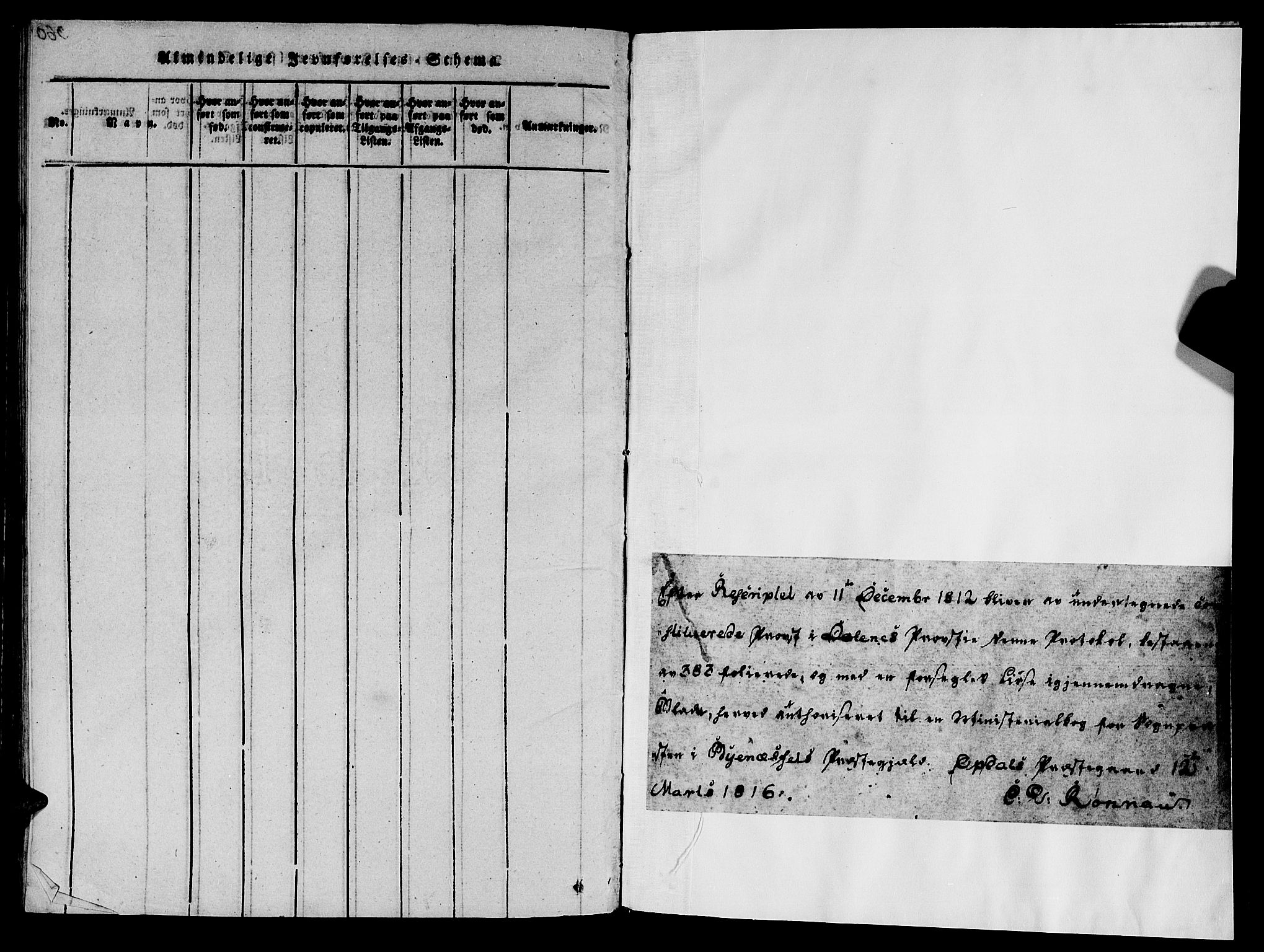 Ministerialprotokoller, klokkerbøker og fødselsregistre - Sør-Trøndelag, SAT/A-1456/612/L0372: Parish register (official) no. 612A06 /1, 1816-1828