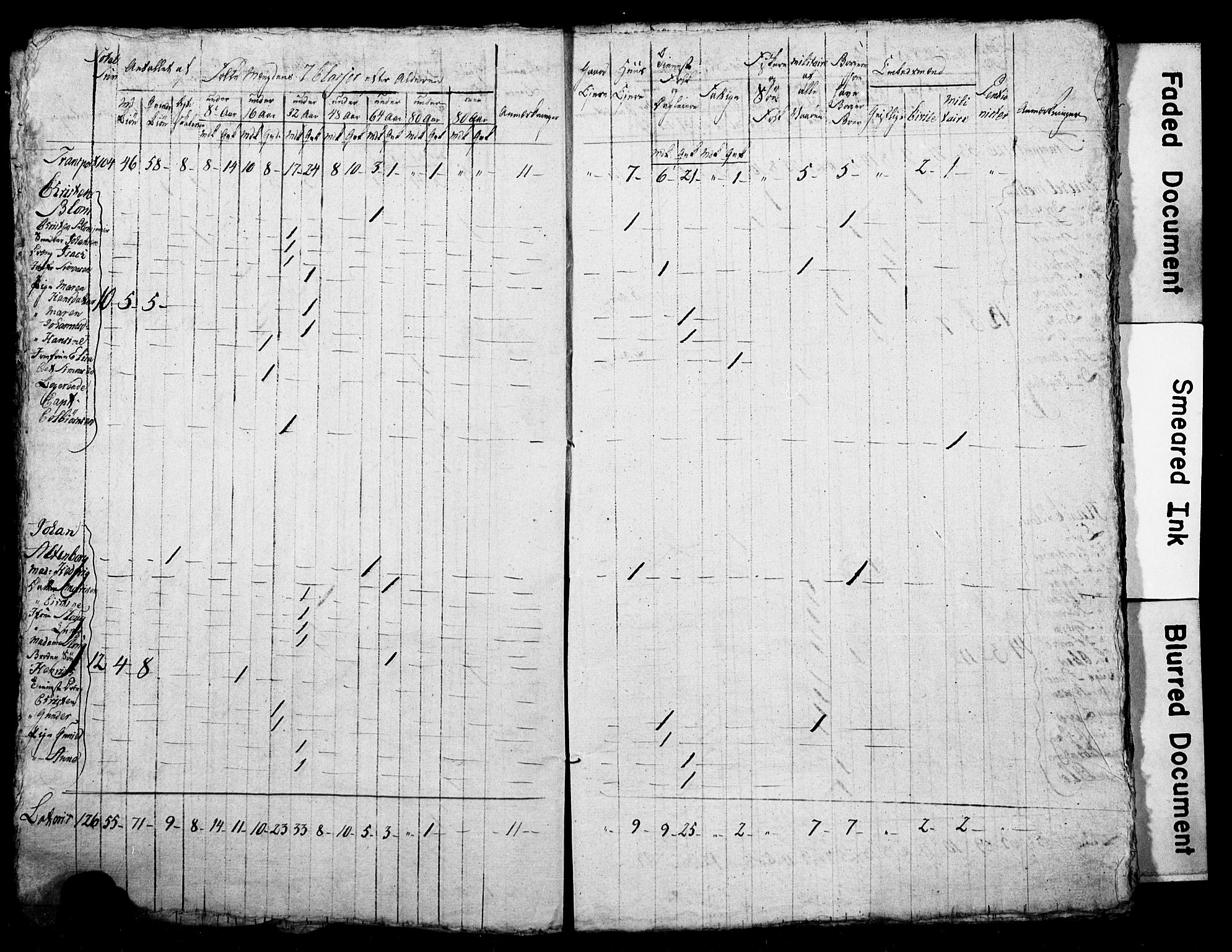 LOK, Census 1815 for Skien, 1815, p. 5