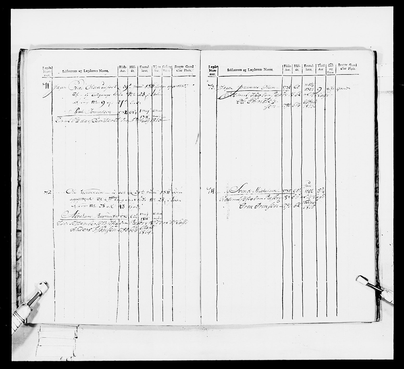 Generalitets- og kommissariatskollegiet, Det kongelige norske kommissariatskollegium, AV/RA-EA-5420/E/Eh/L0113: Vesterlenske nasjonale infanteriregiment, 1812, p. 506