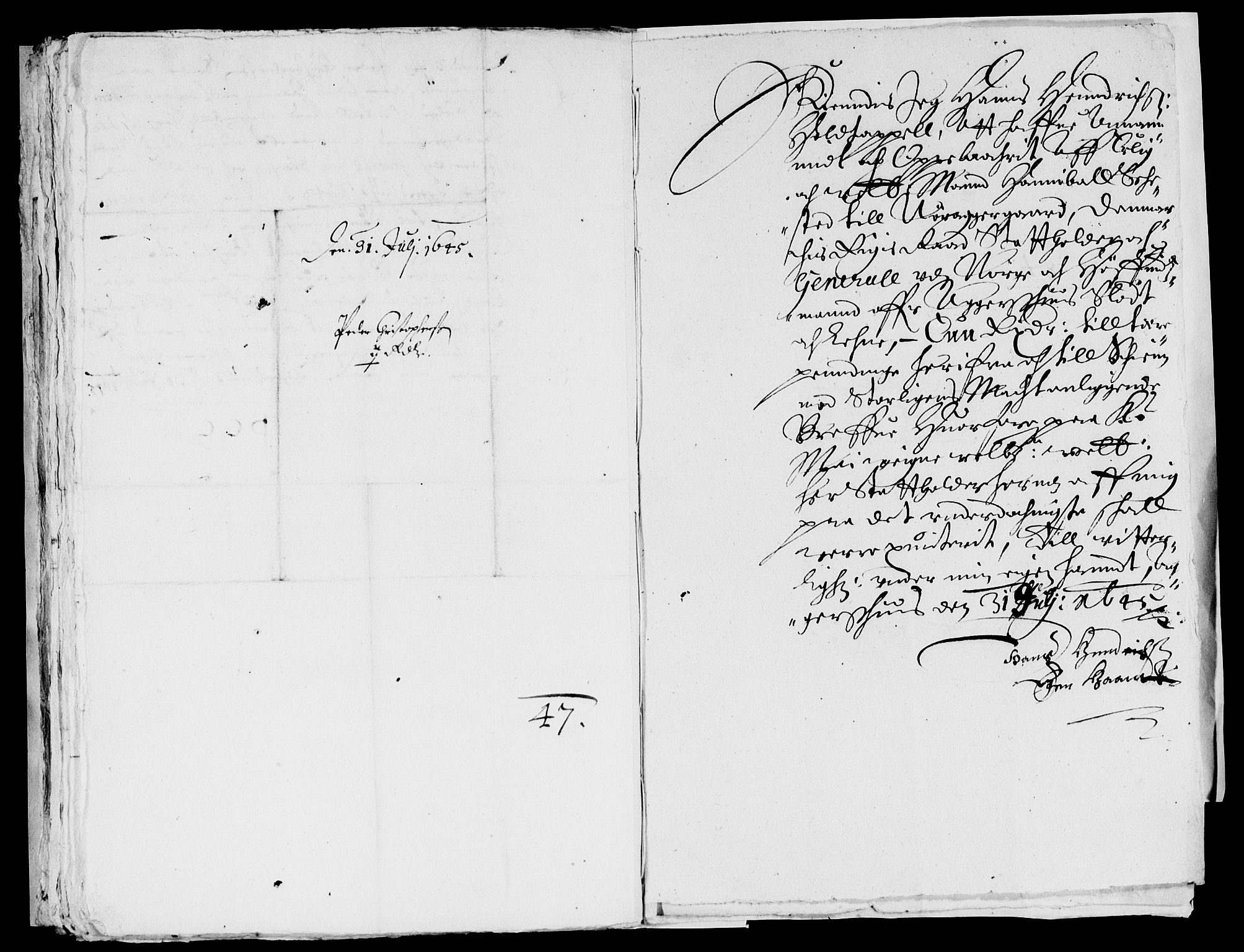 Rentekammeret inntil 1814, Reviderte regnskaper, Lensregnskaper, AV/RA-EA-5023/R/Rb/Rba/L0184: Akershus len, 1645-1646