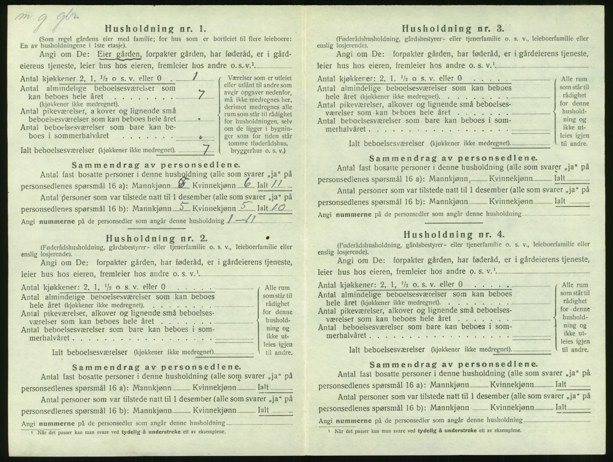 SAT, 1920 census for Edøy, 1920, p. 229