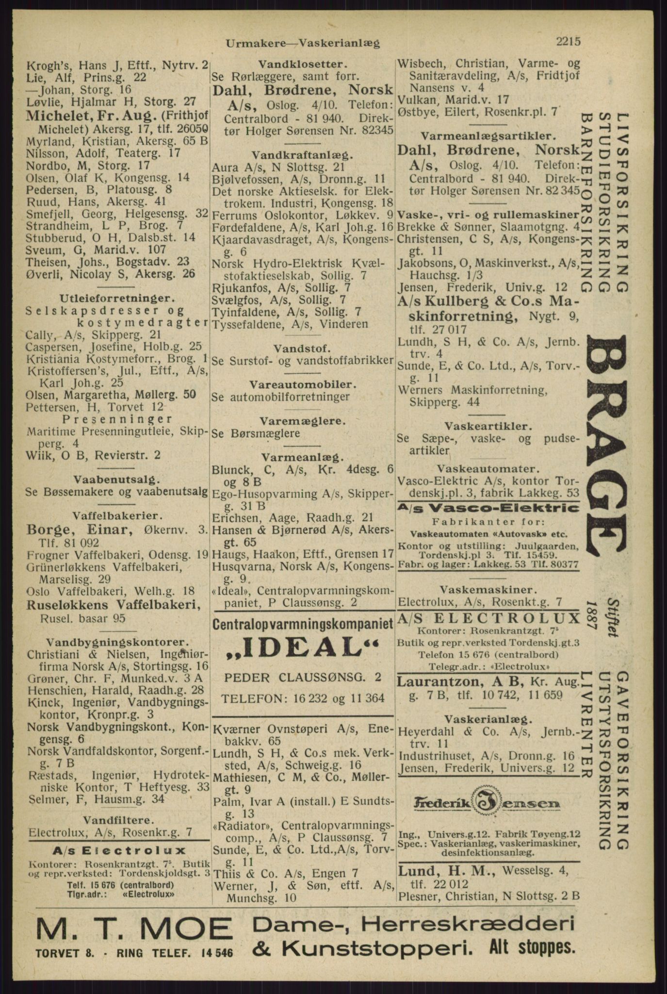 Kristiania/Oslo adressebok, PUBL/-, 1929, p. 2215