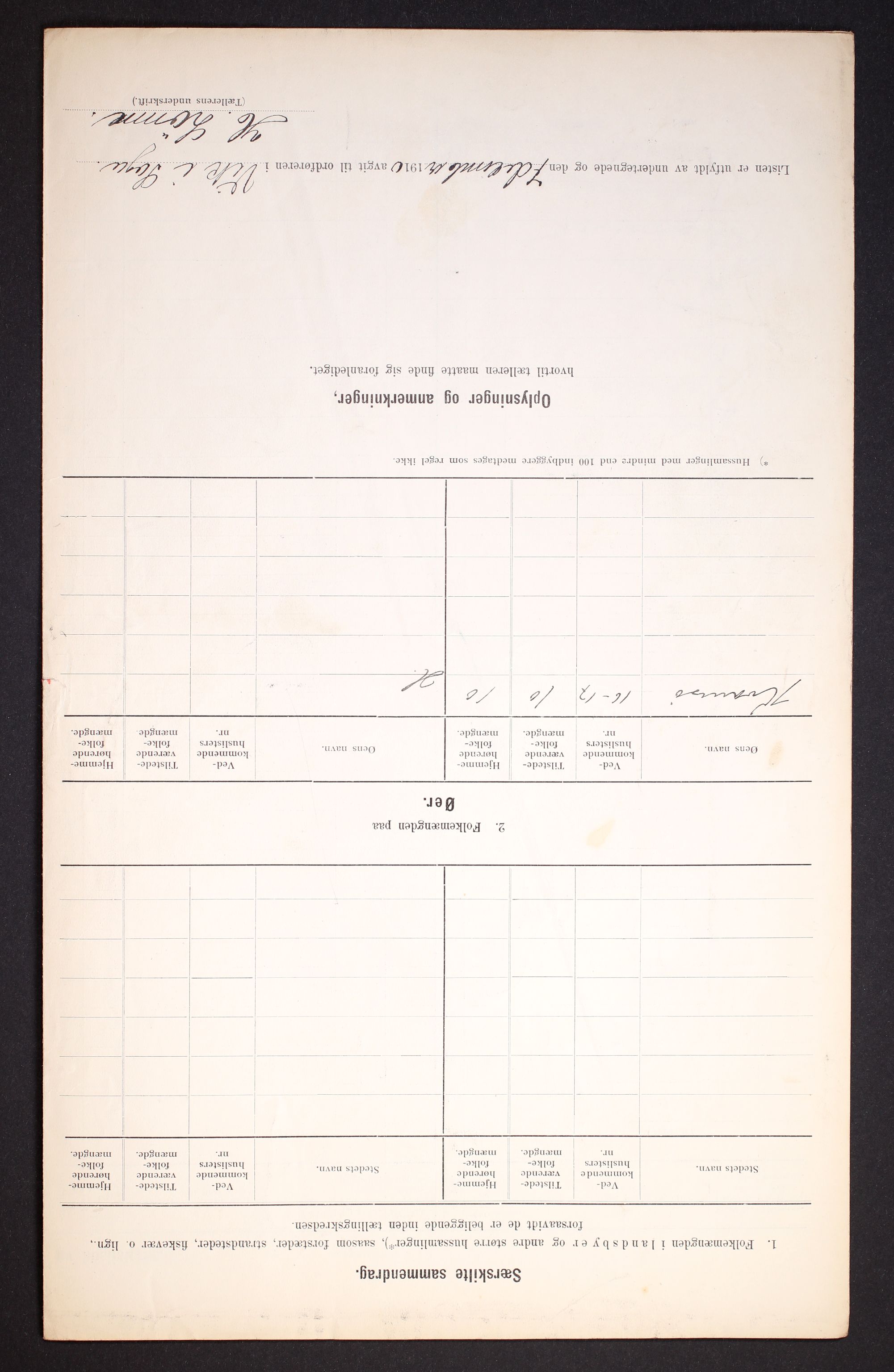 RA, 1910 census for Vik, 1910, p. 39