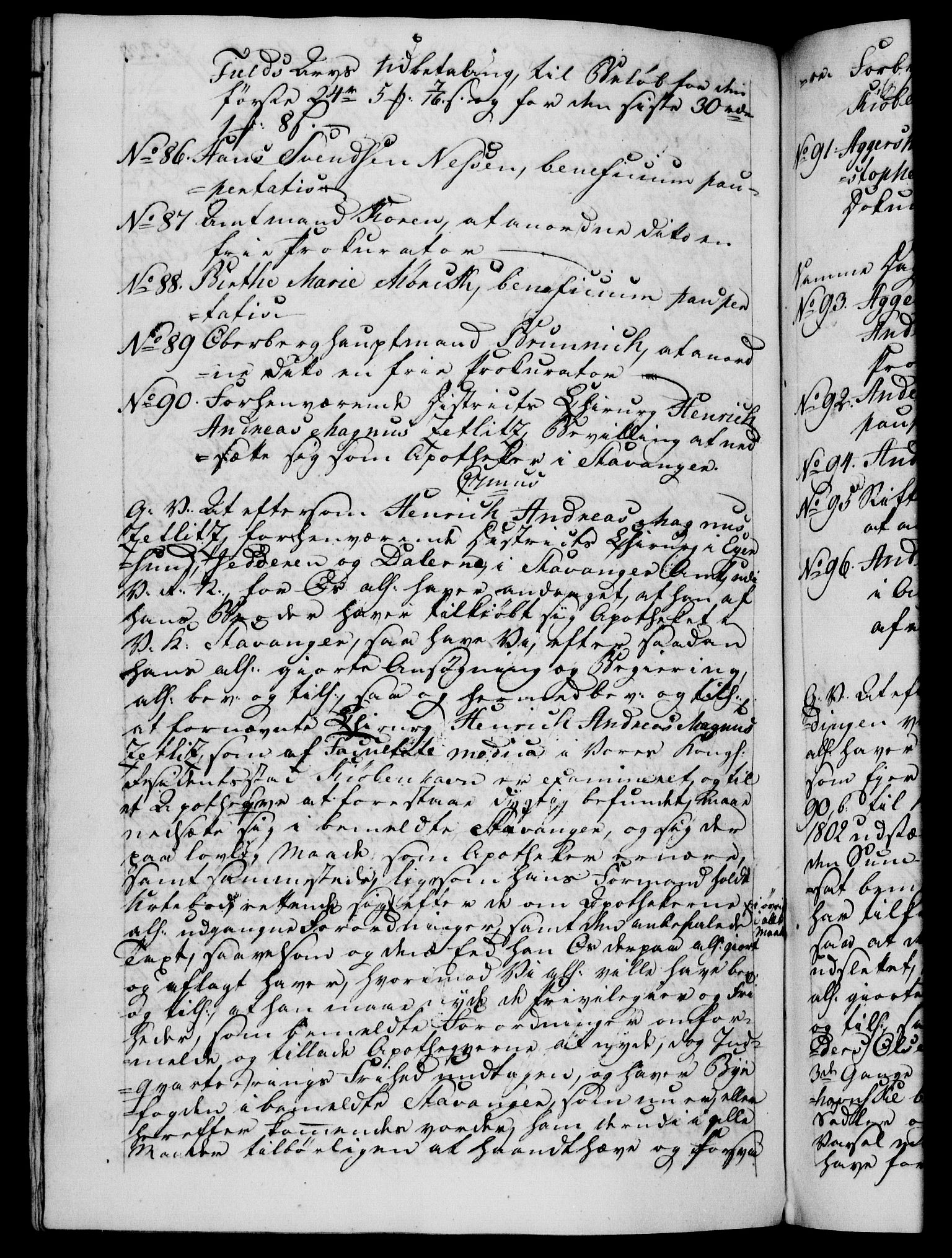 Danske Kanselli 1800-1814, RA/EA-3024/H/Hf/Hfb/Hfba/L0003: Registranter, 1805-1807, p. 320b