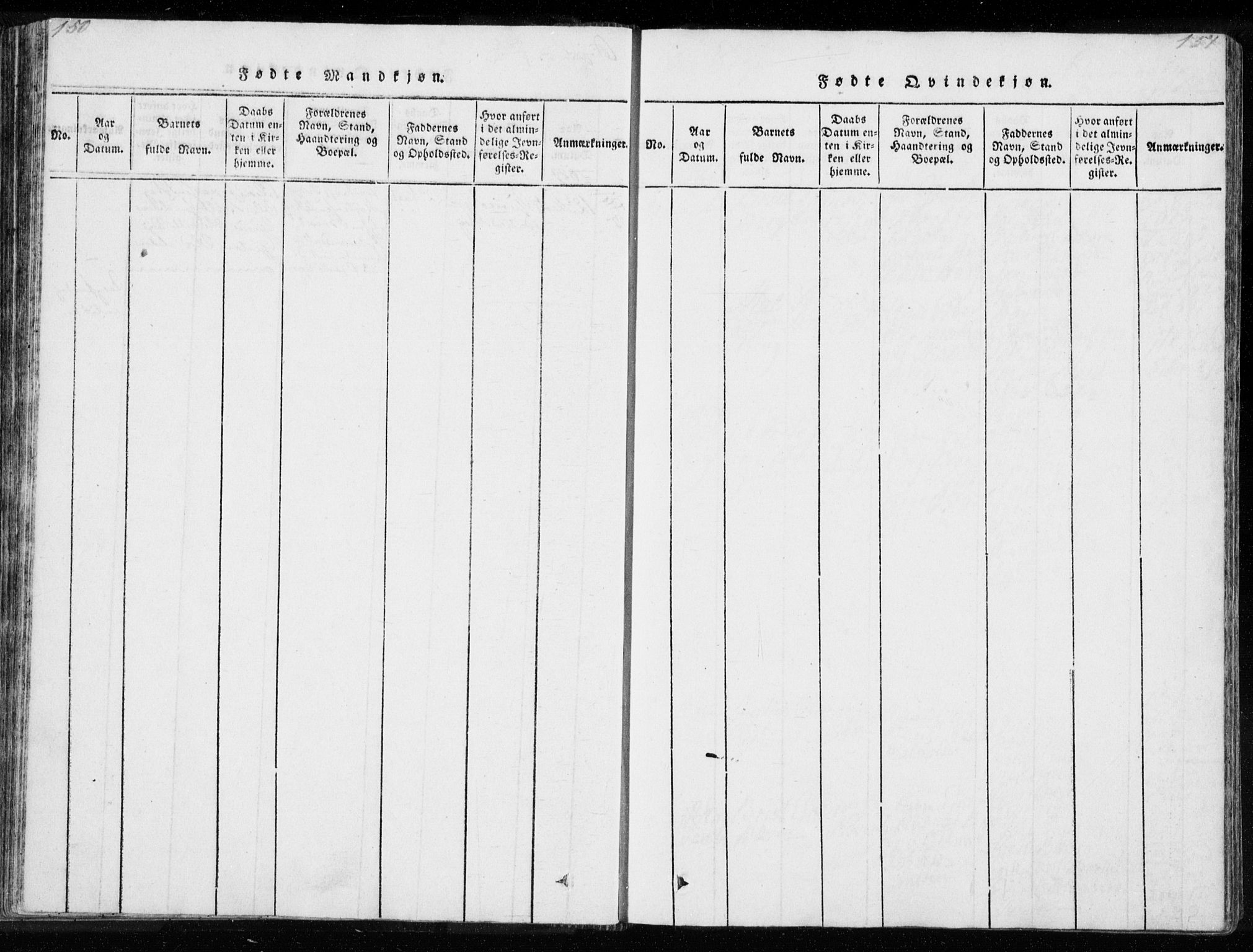 Ministerialprotokoller, klokkerbøker og fødselsregistre - Møre og Romsdal, AV/SAT-A-1454/595/L1041: Parish register (official) no. 595A03, 1819-1829, p. 150-151