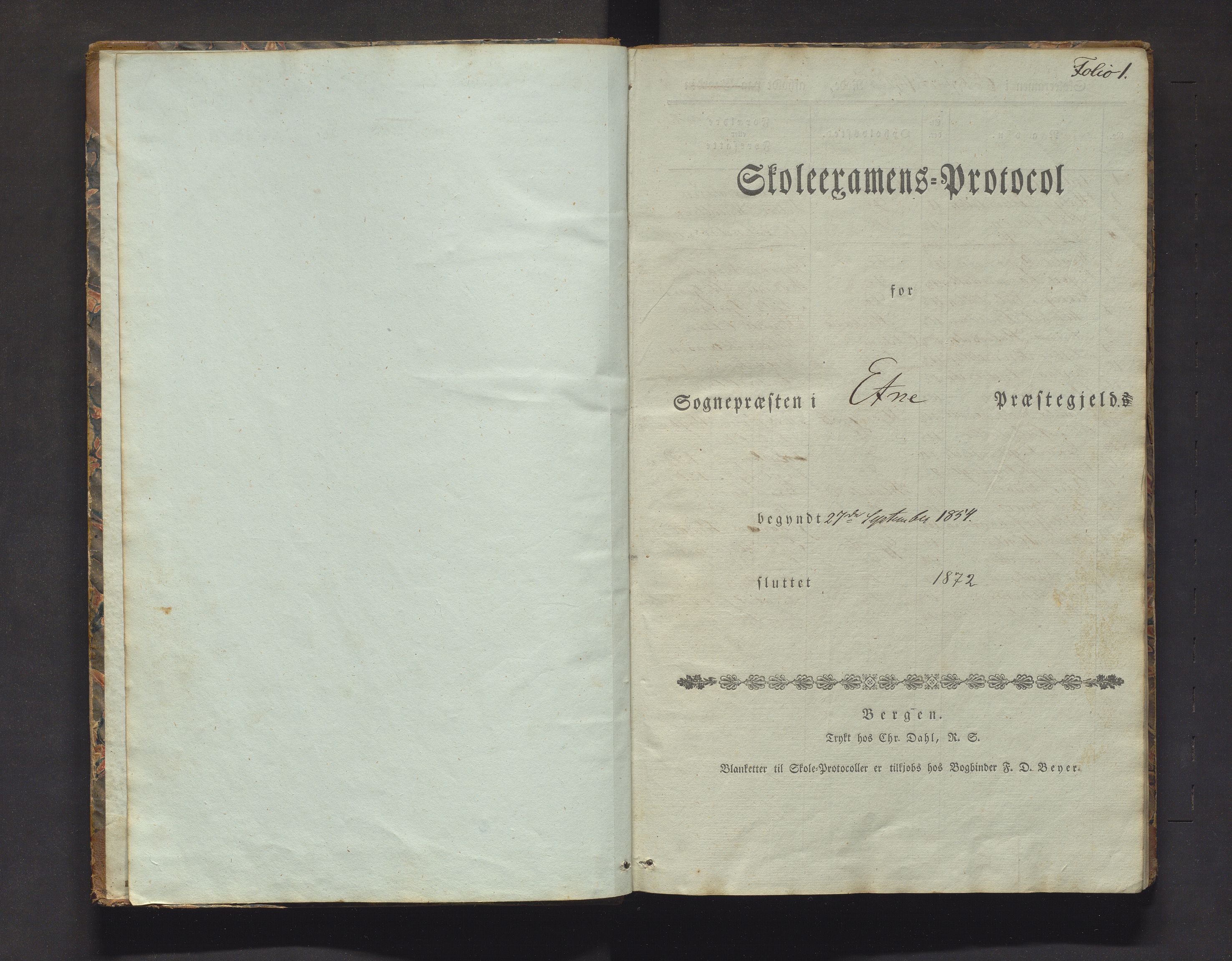 Etne sokneprestembete, AV/SAB-A-75001/J/Jb/L0003: Skuleeksamensprotokoll Etne prg., 1854-1872