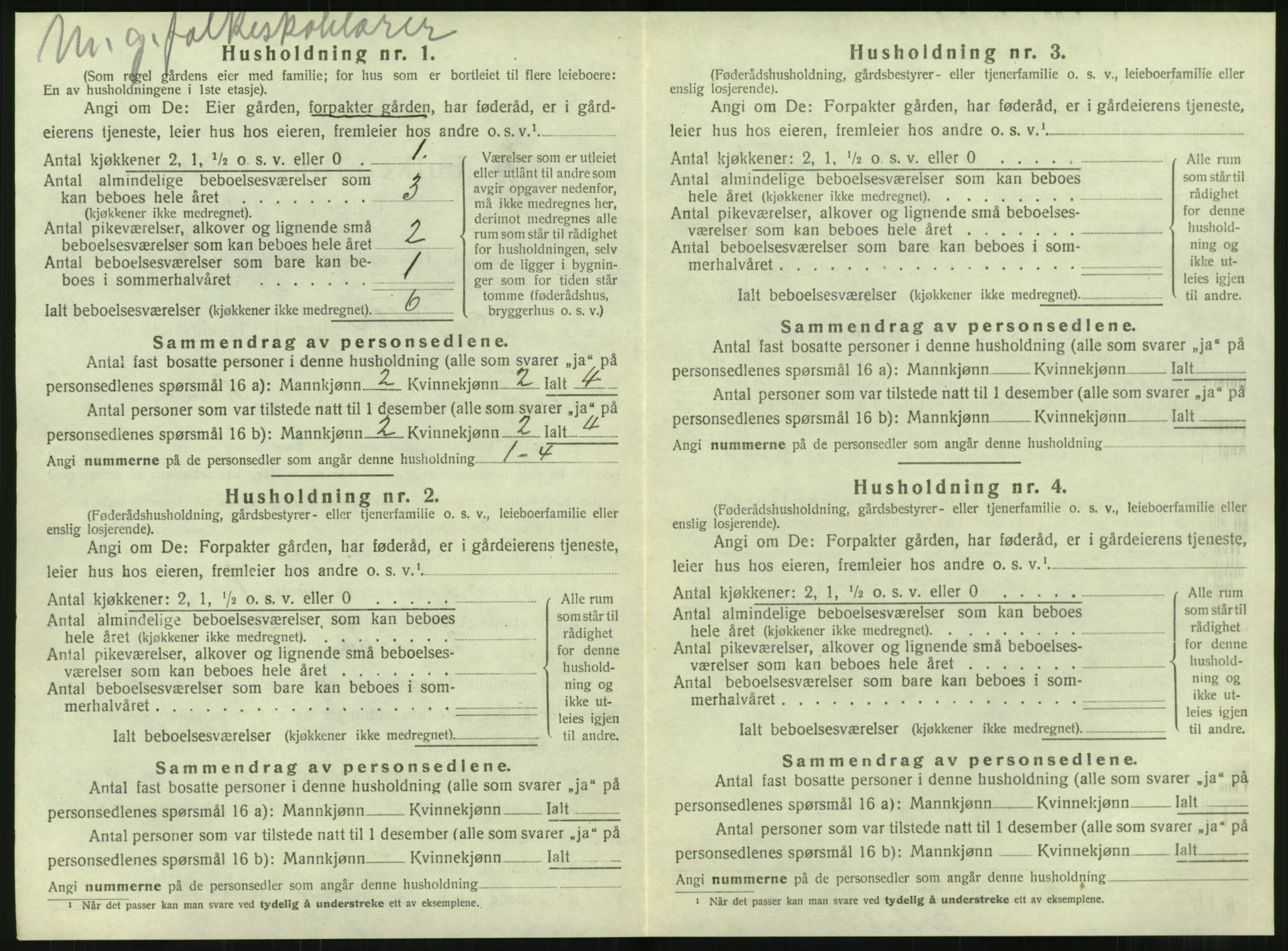 SAT, 1920 census for Tjøtta, 1920, p. 680