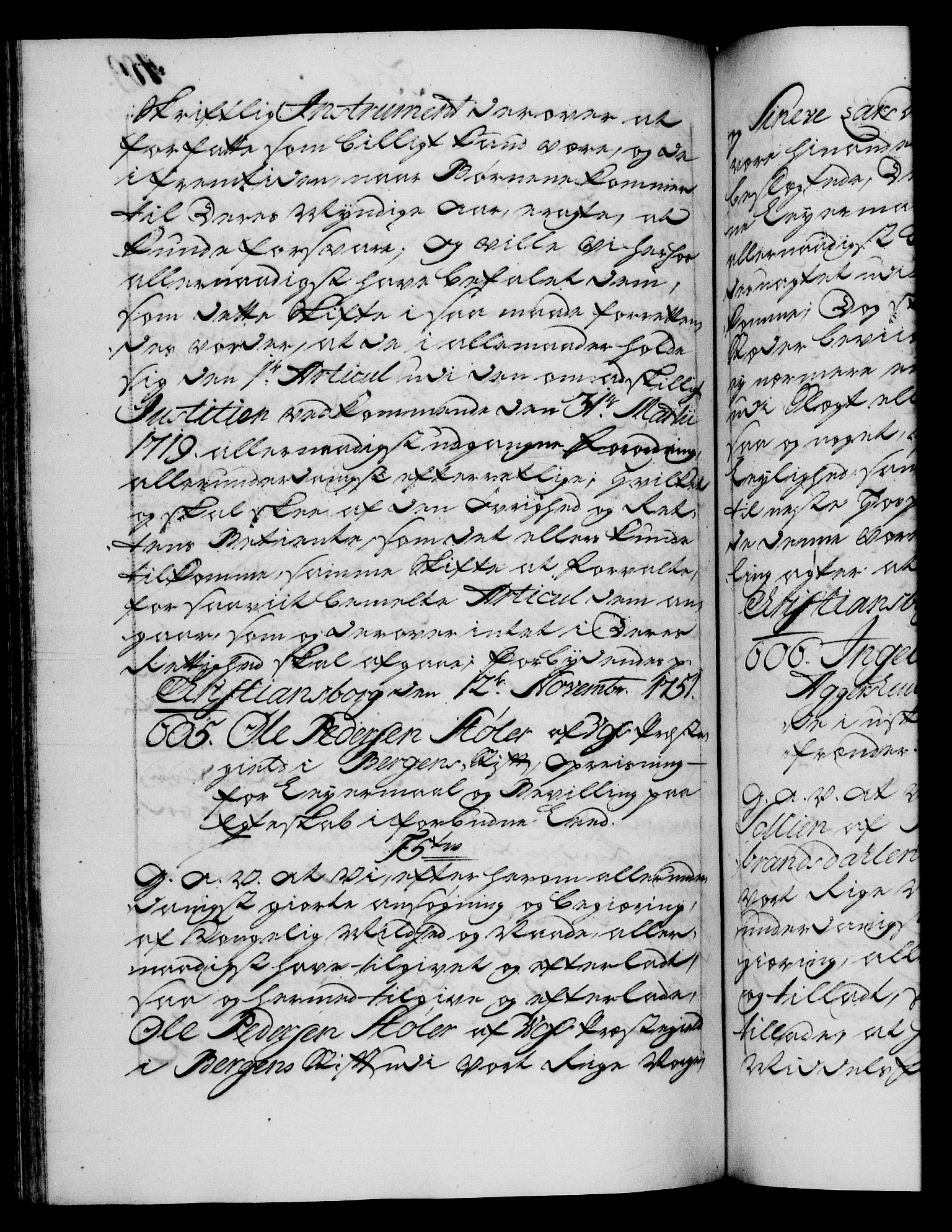Danske Kanselli 1572-1799, RA/EA-3023/F/Fc/Fca/Fcaa/L0037: Norske registre, 1751-1752, p. 409b