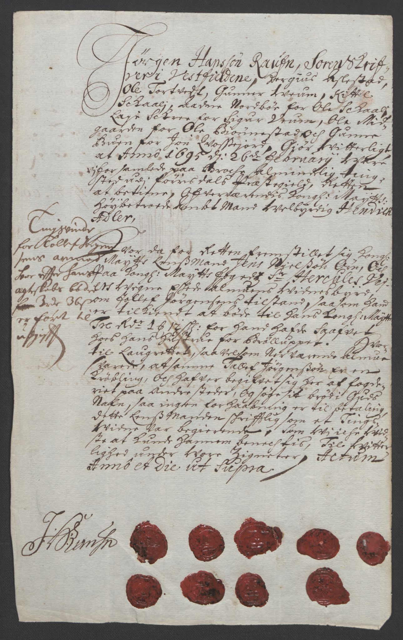 Rentekammeret inntil 1814, Reviderte regnskaper, Fogderegnskap, RA/EA-4092/R36/L2092: Fogderegnskap Øvre og Nedre Telemark og Bamble, 1694, p. 145