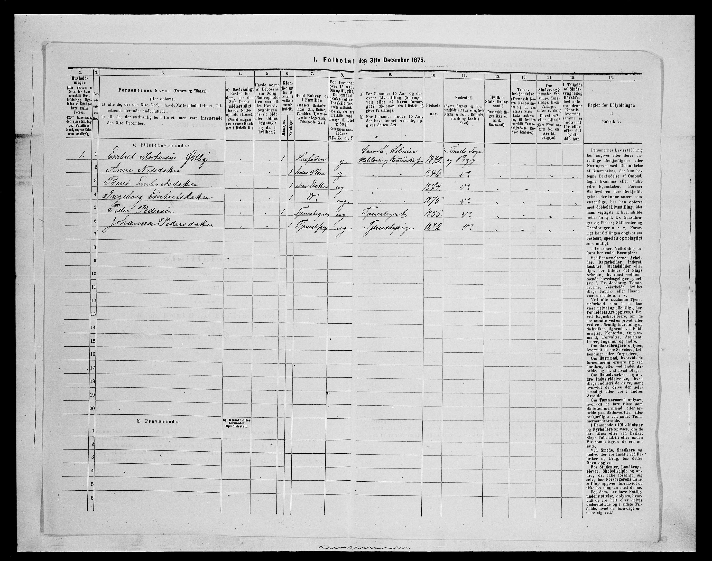 SAH, 1875 census for 0437P Tynset, 1875, p. 563