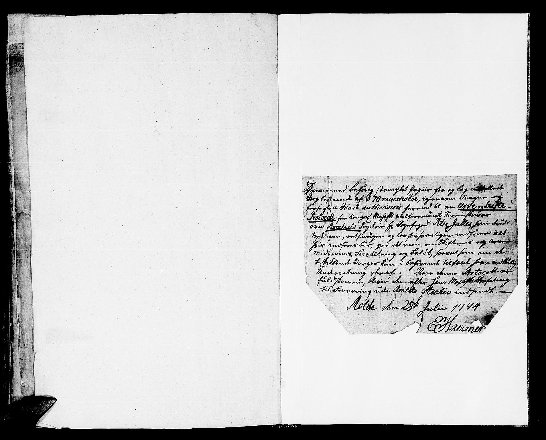 Romsdal sorenskriveri, SAT/A-4149/1/3/3A/L0010: Skifteprotokoll, 1774-1782