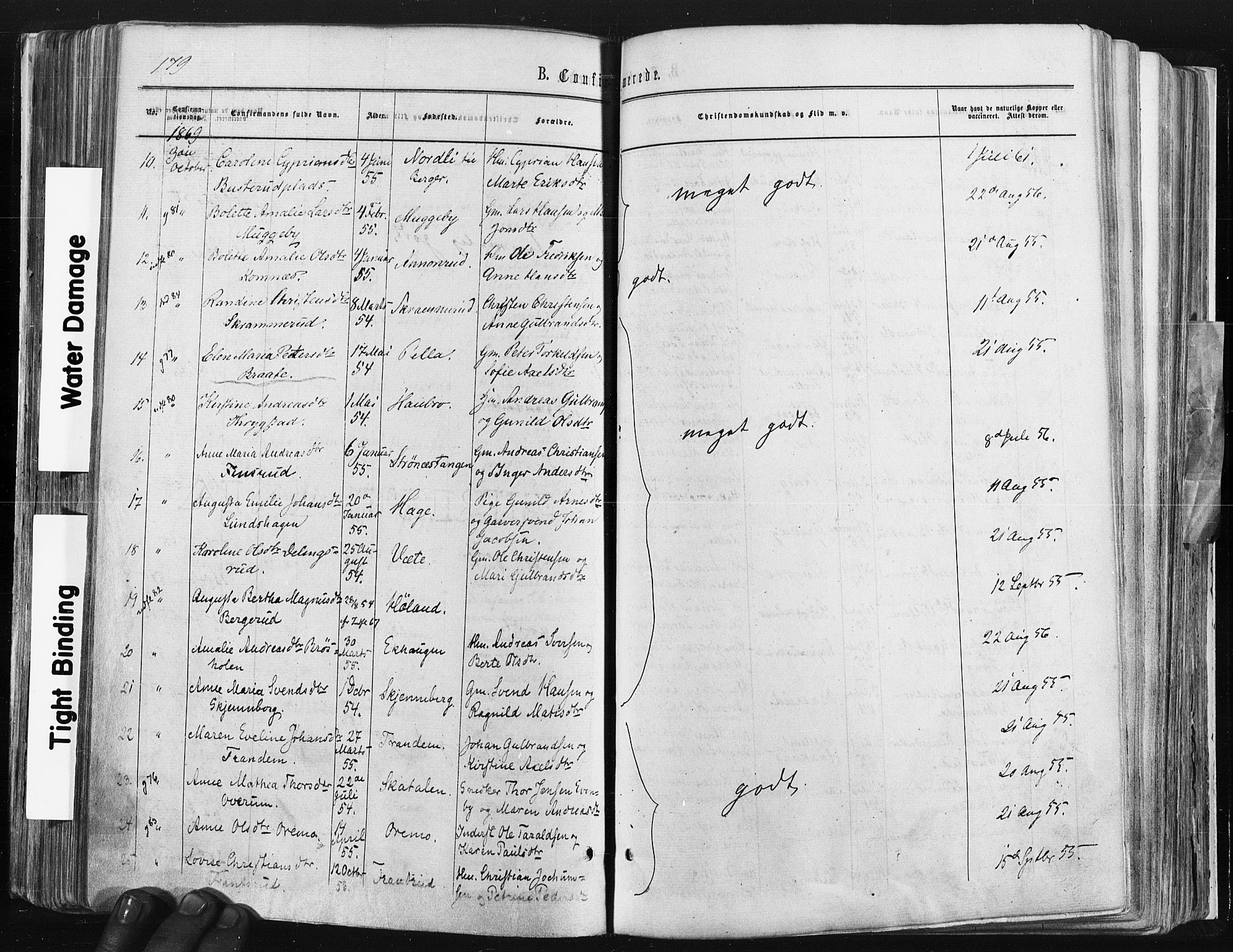 Trøgstad prestekontor Kirkebøker, SAO/A-10925/F/Fa/L0009: Parish register (official) no. I 9, 1865-1877, p. 179