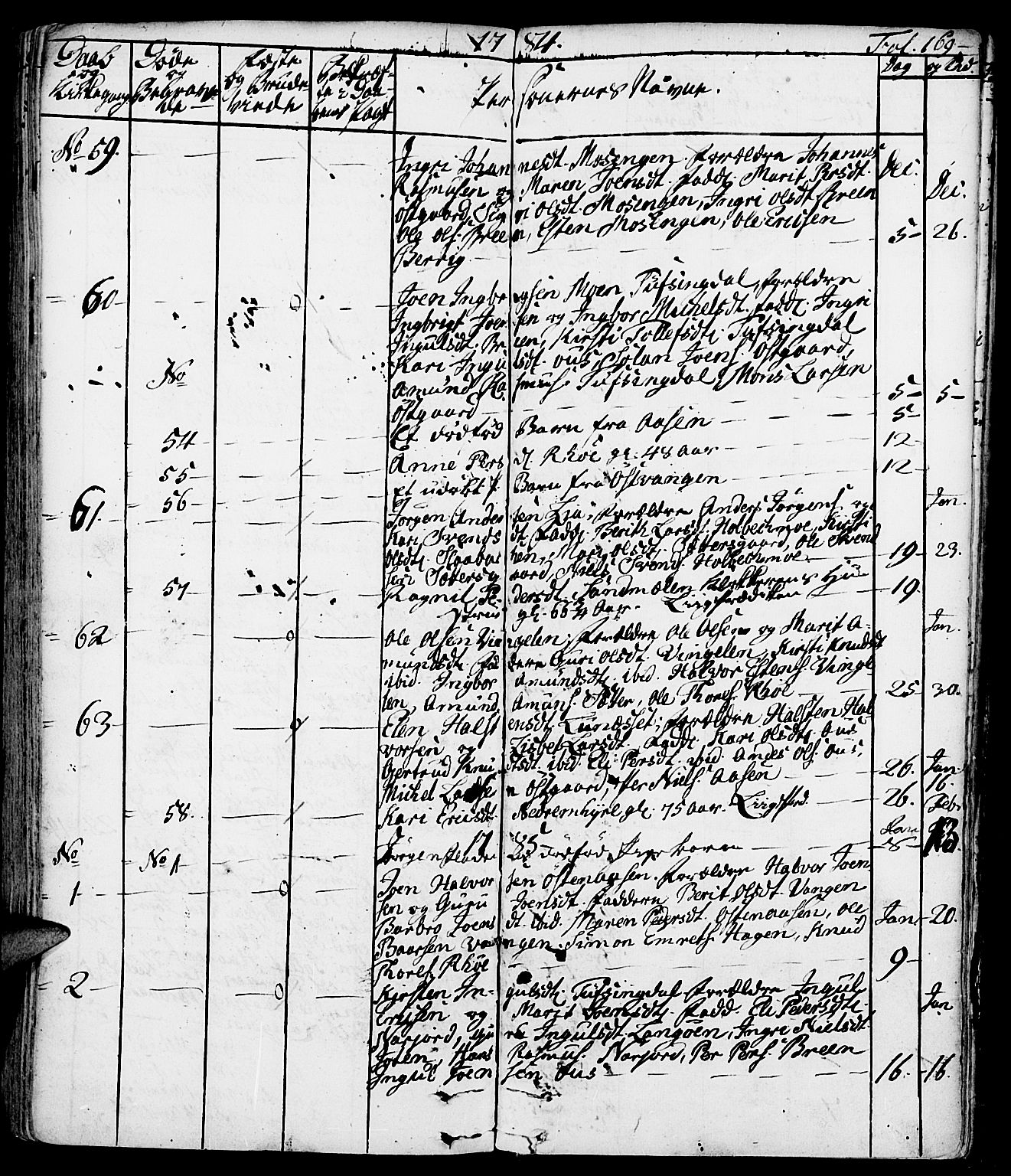 Tolga prestekontor, SAH/PREST-062/K/L0002: Parish register (official) no. 2, 1768-1786, p. 169