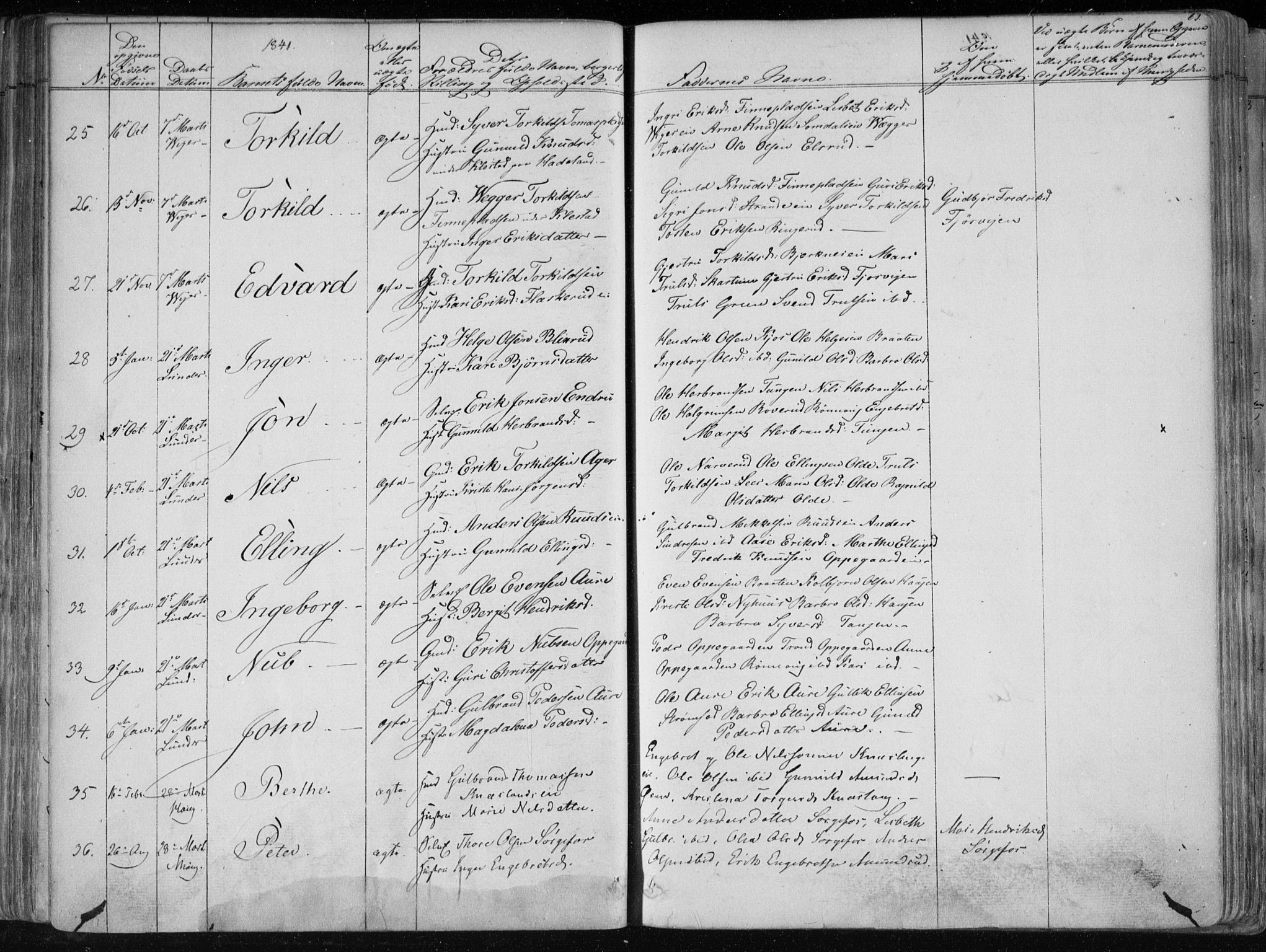 Norderhov kirkebøker, SAKO/A-237/F/Fa/L0010: Parish register (official) no. 10, 1837-1847, p. 63