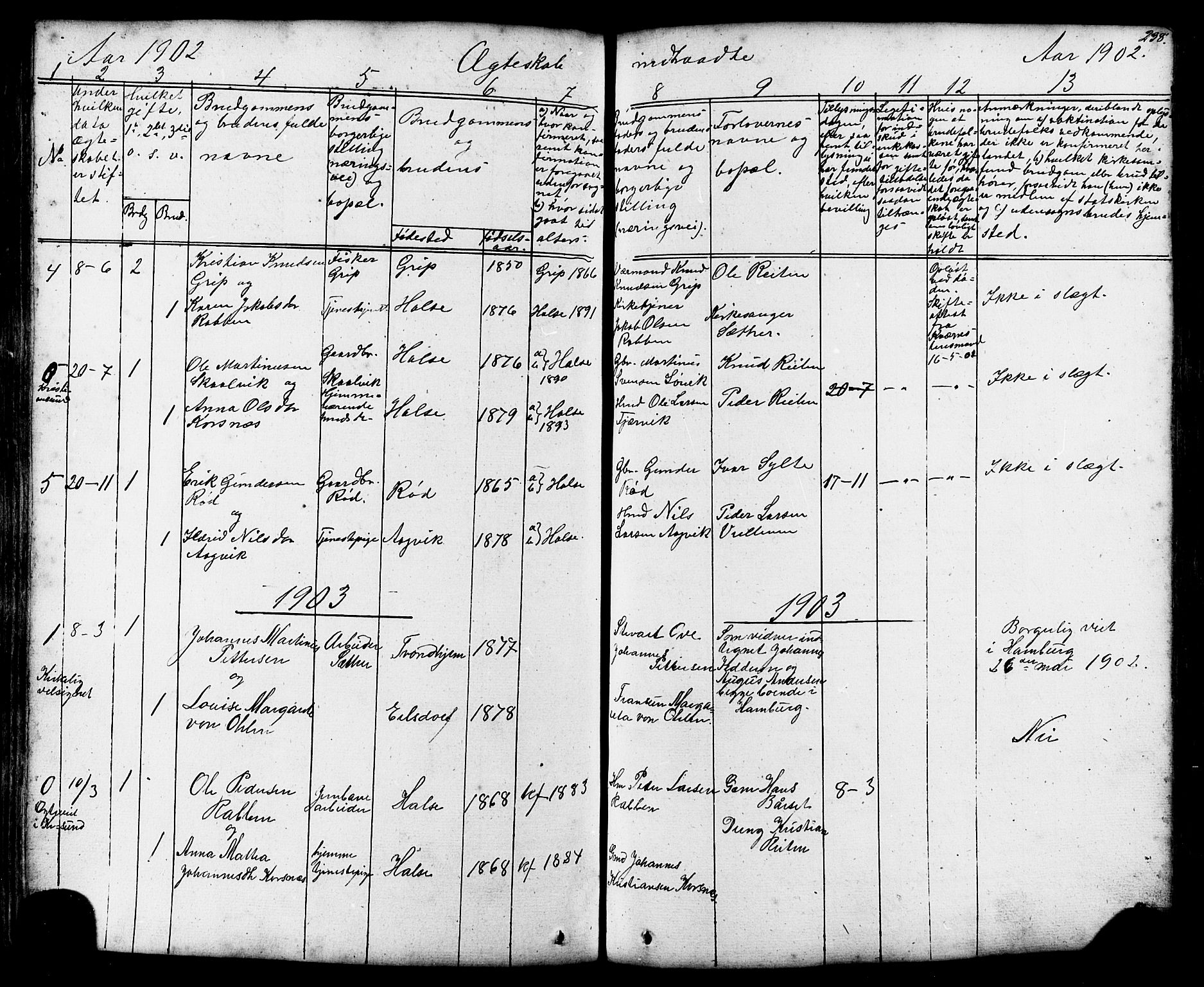 Ministerialprotokoller, klokkerbøker og fødselsregistre - Møre og Romsdal, SAT/A-1454/576/L0890: Parish register (copy) no. 576C01, 1837-1908, p. 238