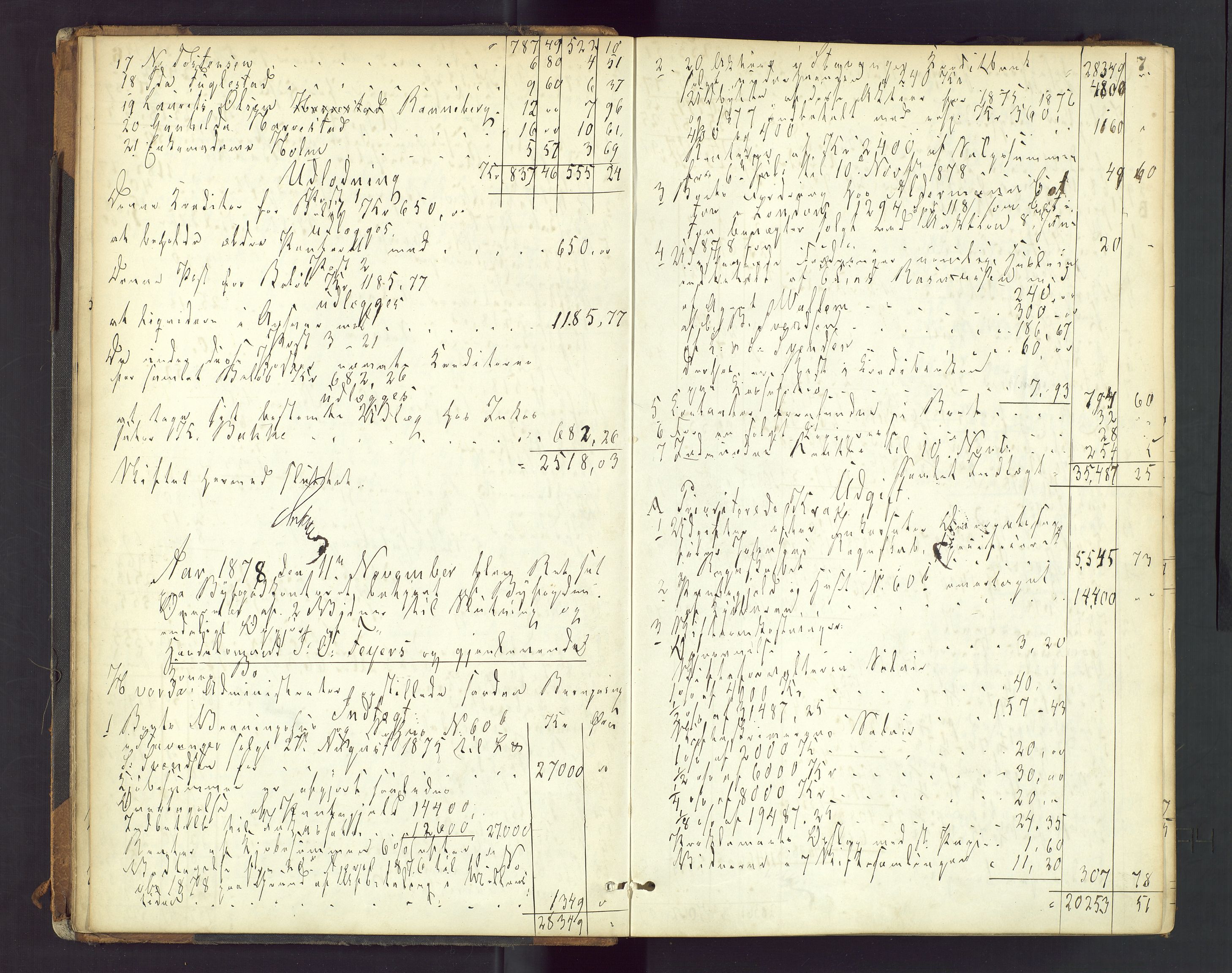 Stavanger byfogd, AV/SAST-A-101408/001/5/50/503BD/L0003: Skifteutlodningsprotokoll, 1878-1885, p. 7
