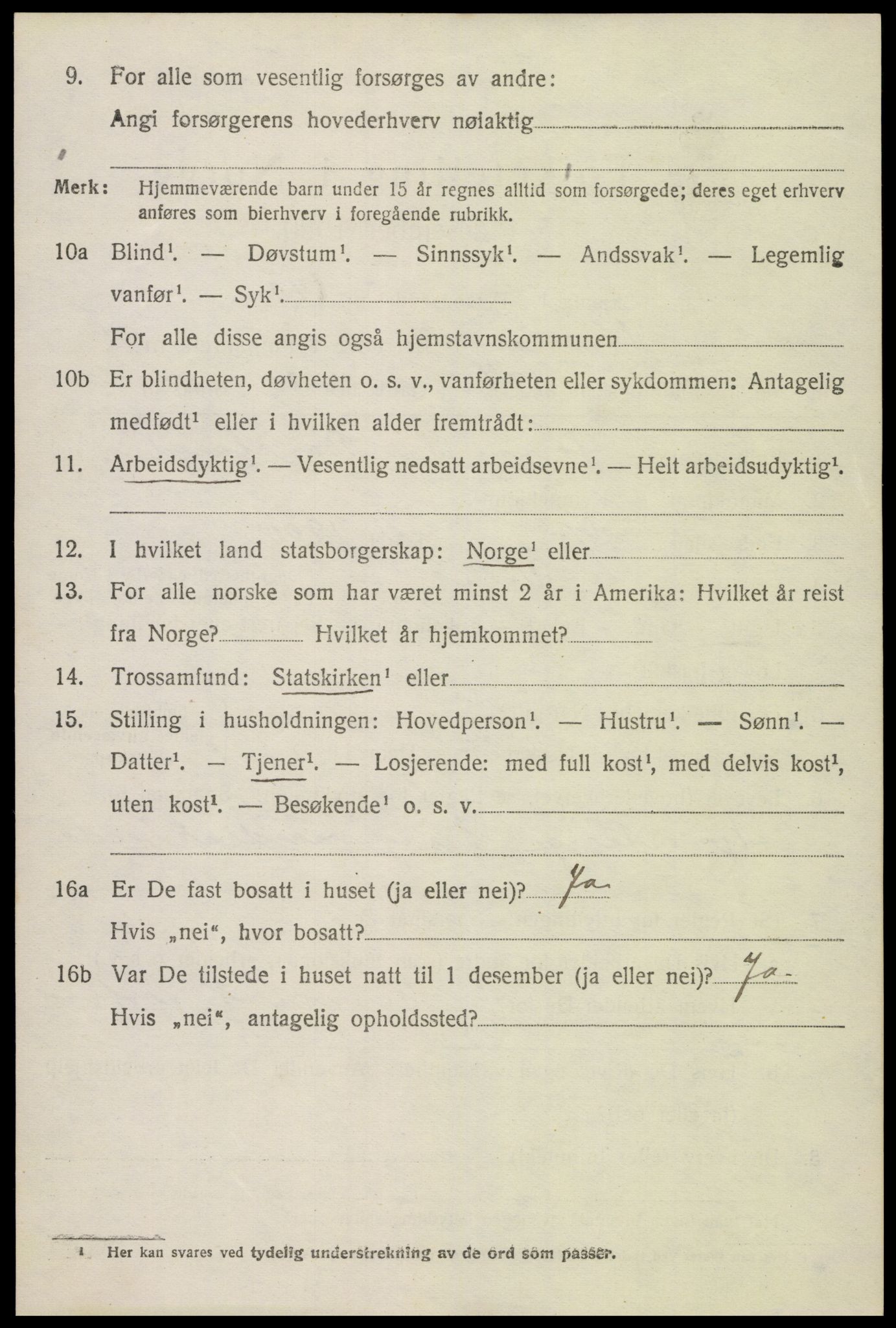 SAK, 1920 census for Hornnes, 1920, p. 780