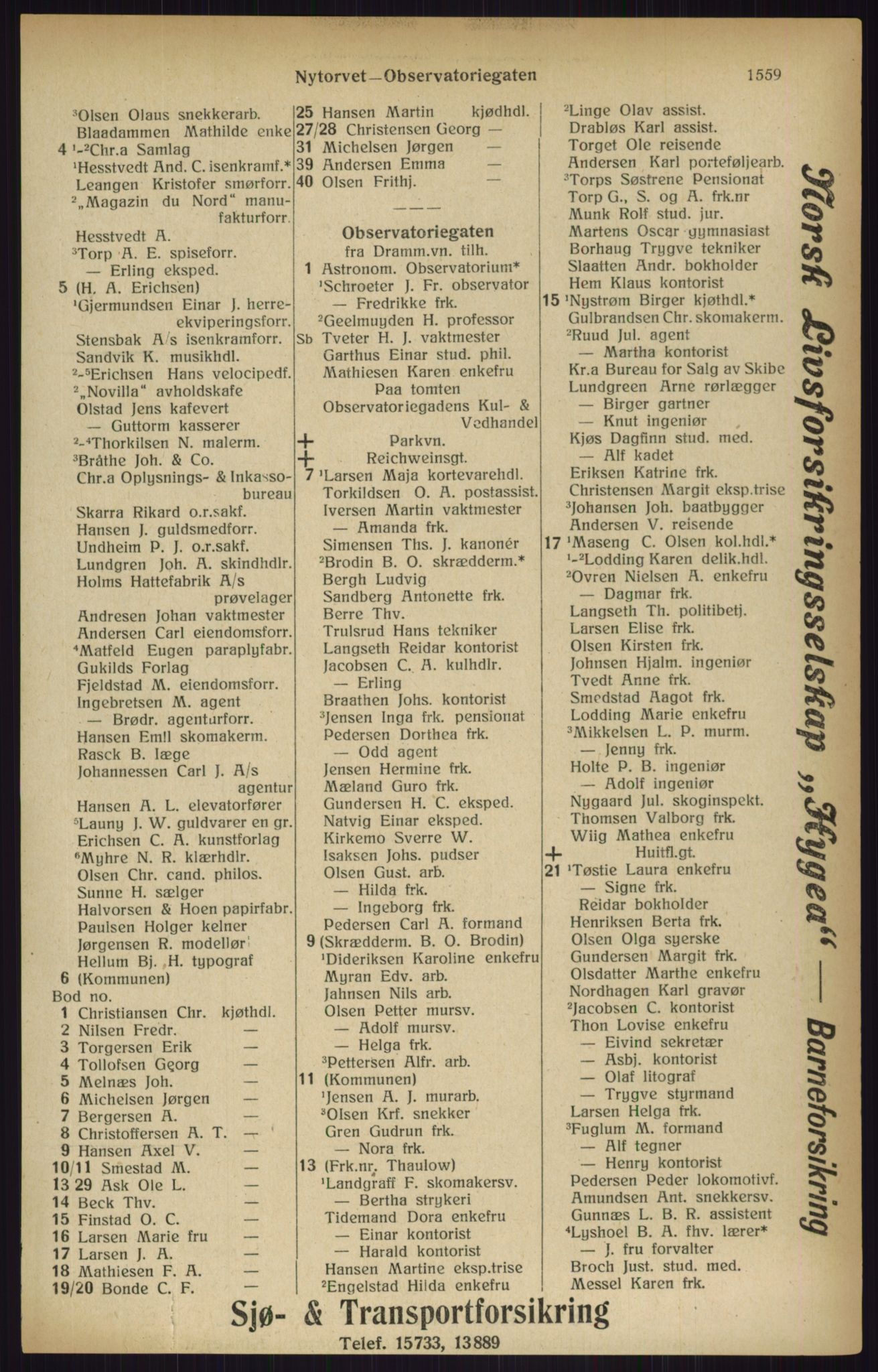 Kristiania/Oslo adressebok, PUBL/-, 1916, p. 1559