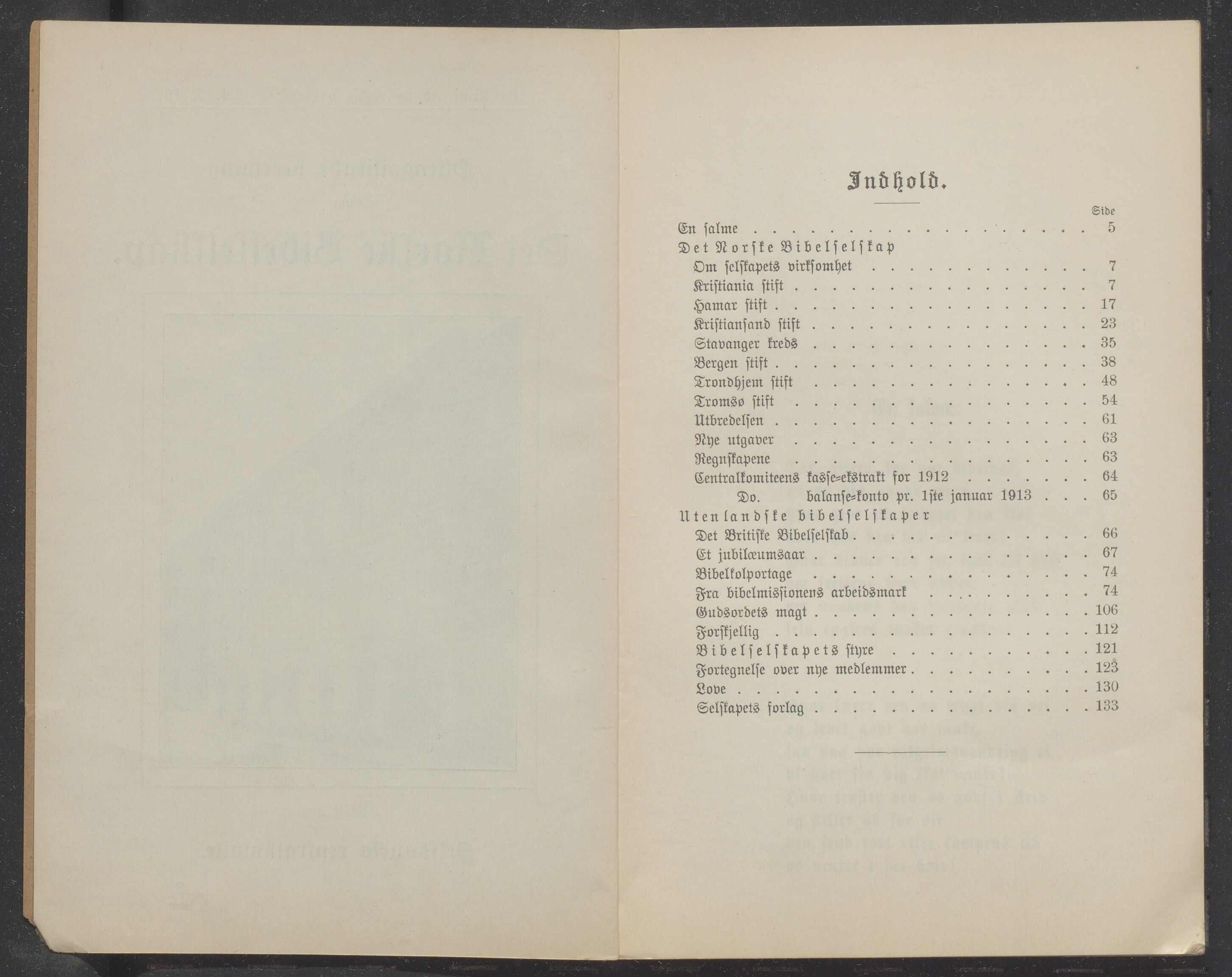 Det Norske Bibelselskap, VID/MDA-A-1528/X/L0006/0001/0002: Årsberetninger / Årsberetning 97 og 98, 1913