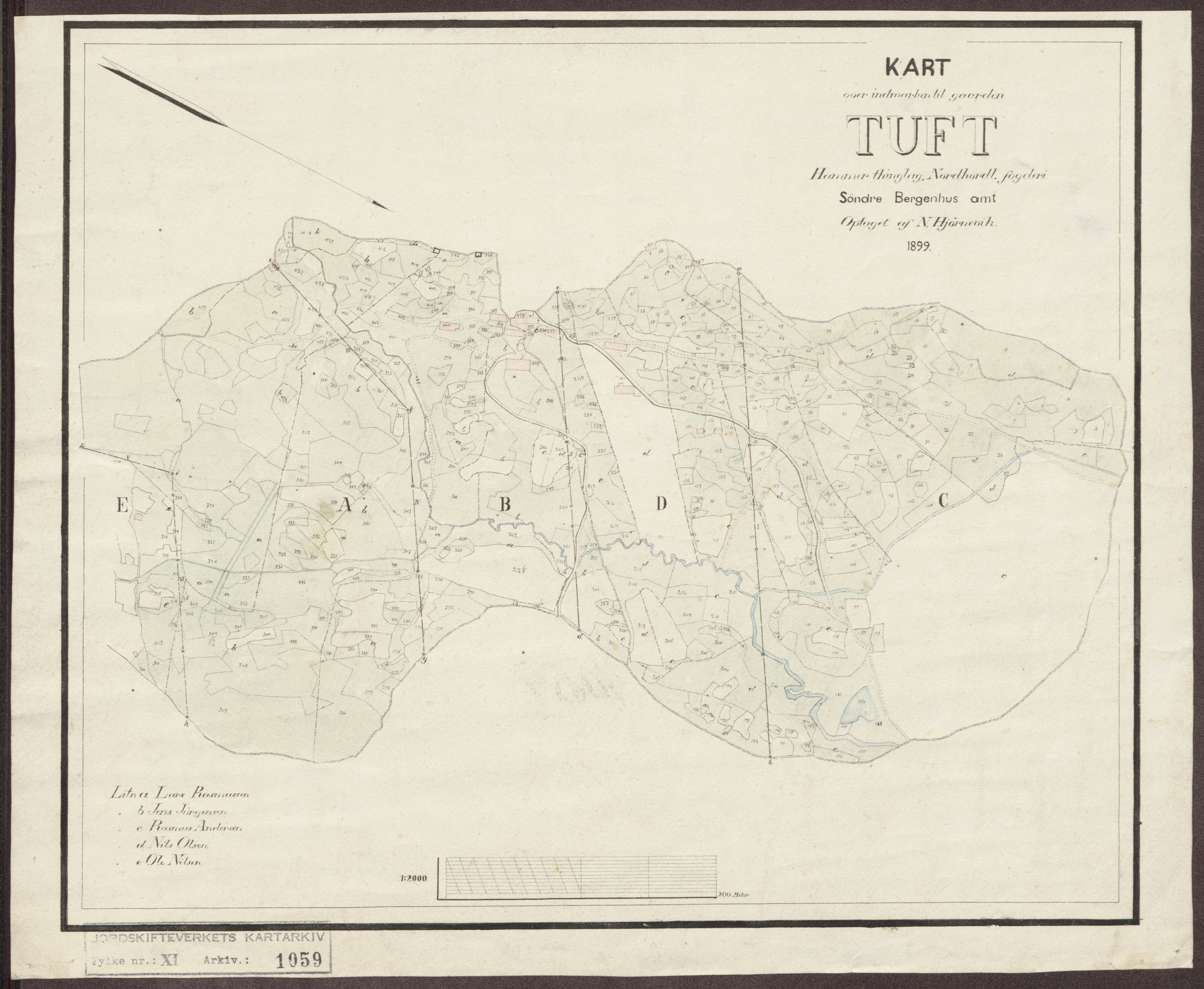 Jordskifteverkets kartarkiv, RA/S-3929/T, 1859-1988, p. 1205