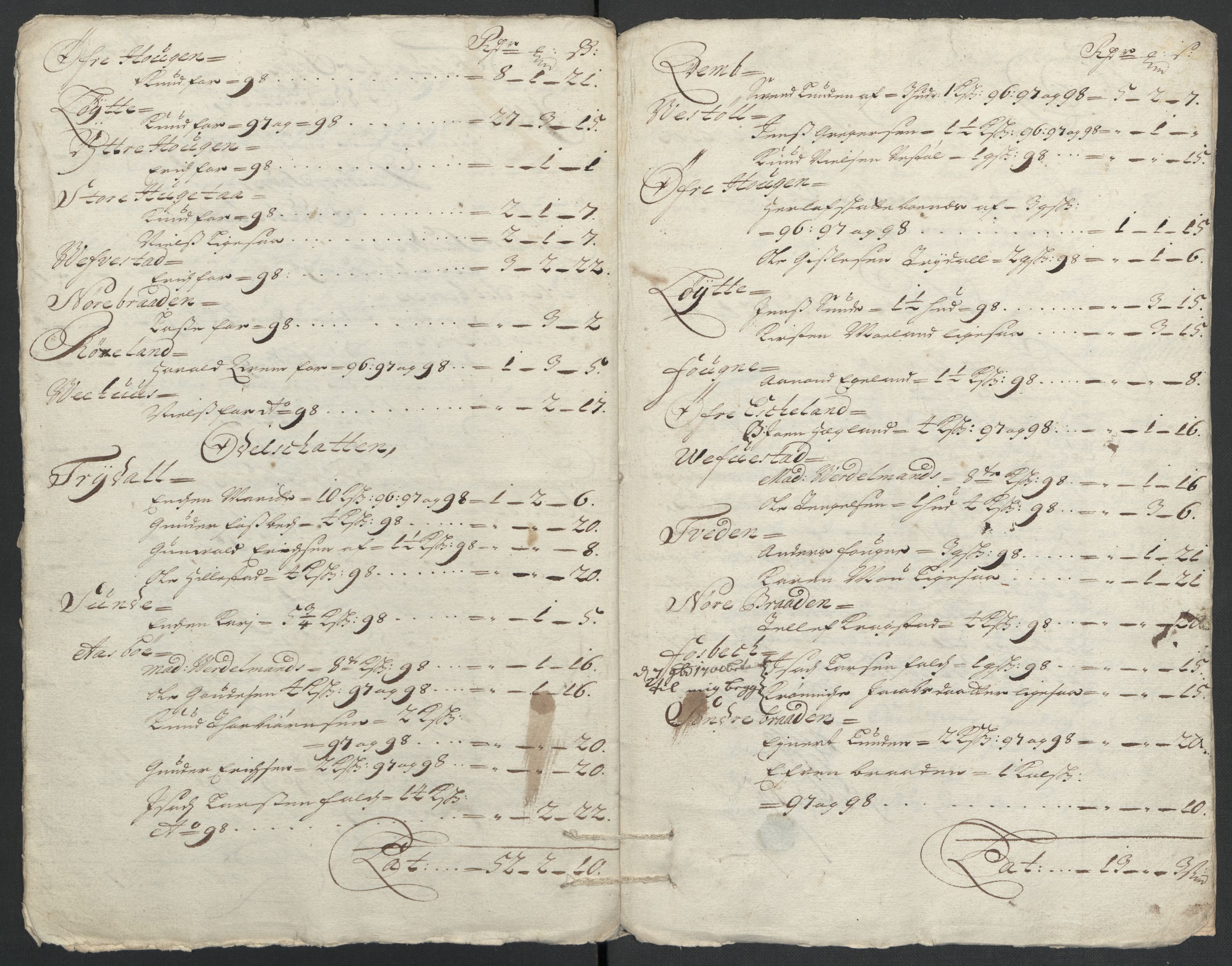 Rentekammeret inntil 1814, Reviderte regnskaper, Fogderegnskap, RA/EA-4092/R39/L2314: Fogderegnskap Nedenes, 1698-1699, p. 19