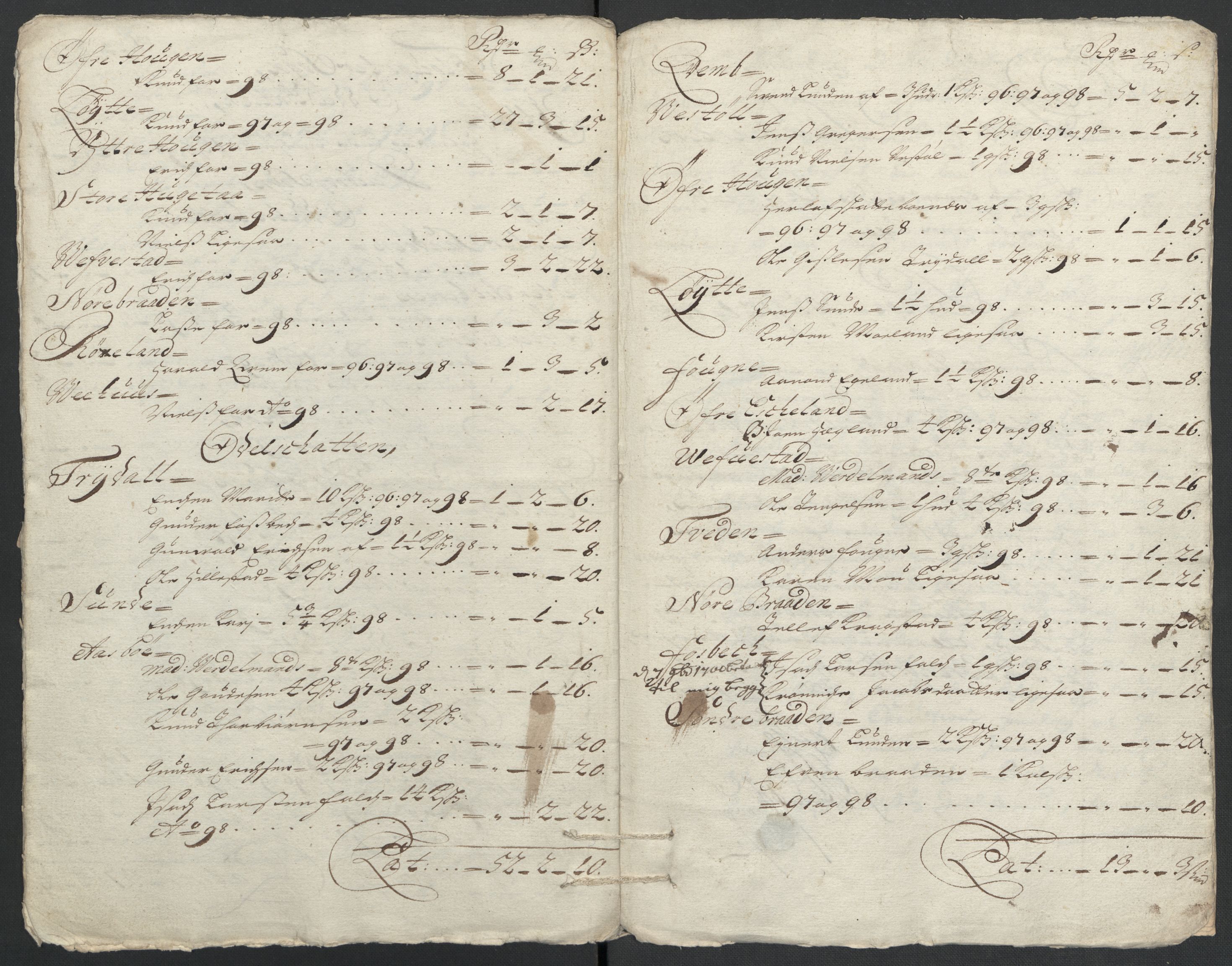 Rentekammeret inntil 1814, Reviderte regnskaper, Fogderegnskap, AV/RA-EA-4092/R39/L2314: Fogderegnskap Nedenes, 1698-1699, p. 19