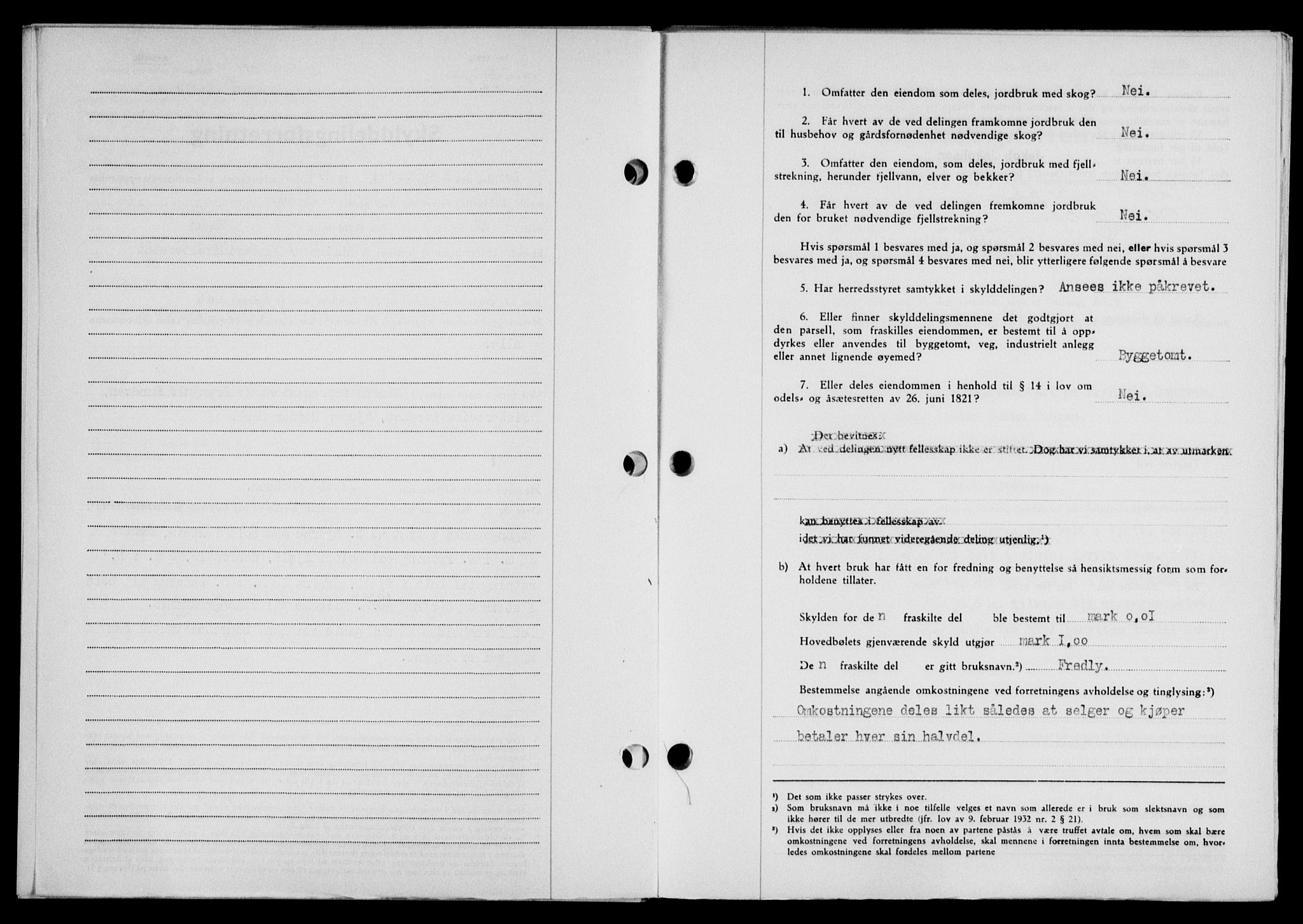 Lofoten sorenskriveri, SAT/A-0017/1/2/2C/L0021a: Mortgage book no. 21a, 1949-1949, Diary no: : 2314/1949