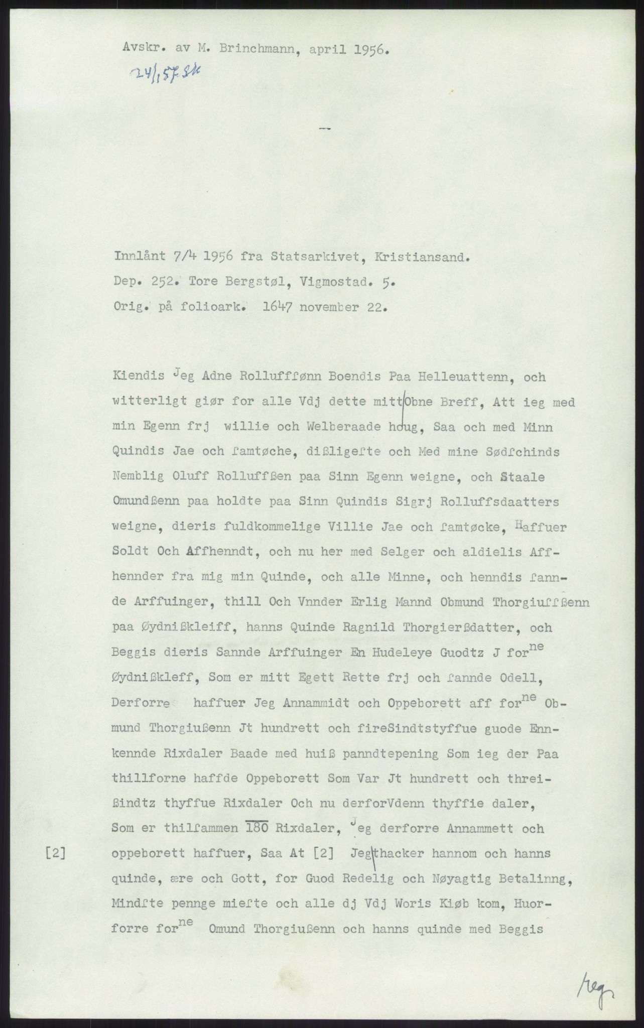 Samlinger til kildeutgivelse, Diplomavskriftsamlingen, AV/RA-EA-4053/H/Ha, p. 663