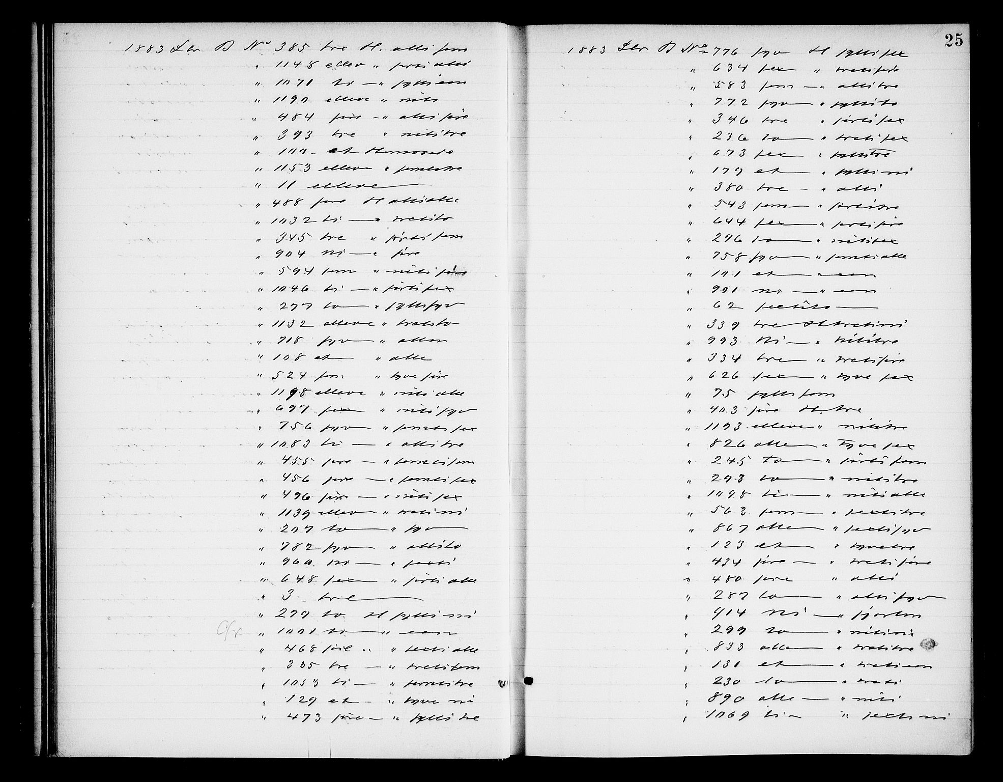 Oslo byfogd avd. I, AV/SAO-A-10220/L/Lb/Lba/L0005: Notarialprotokoll, rekke I, 1885-1888, p. 24b-25a