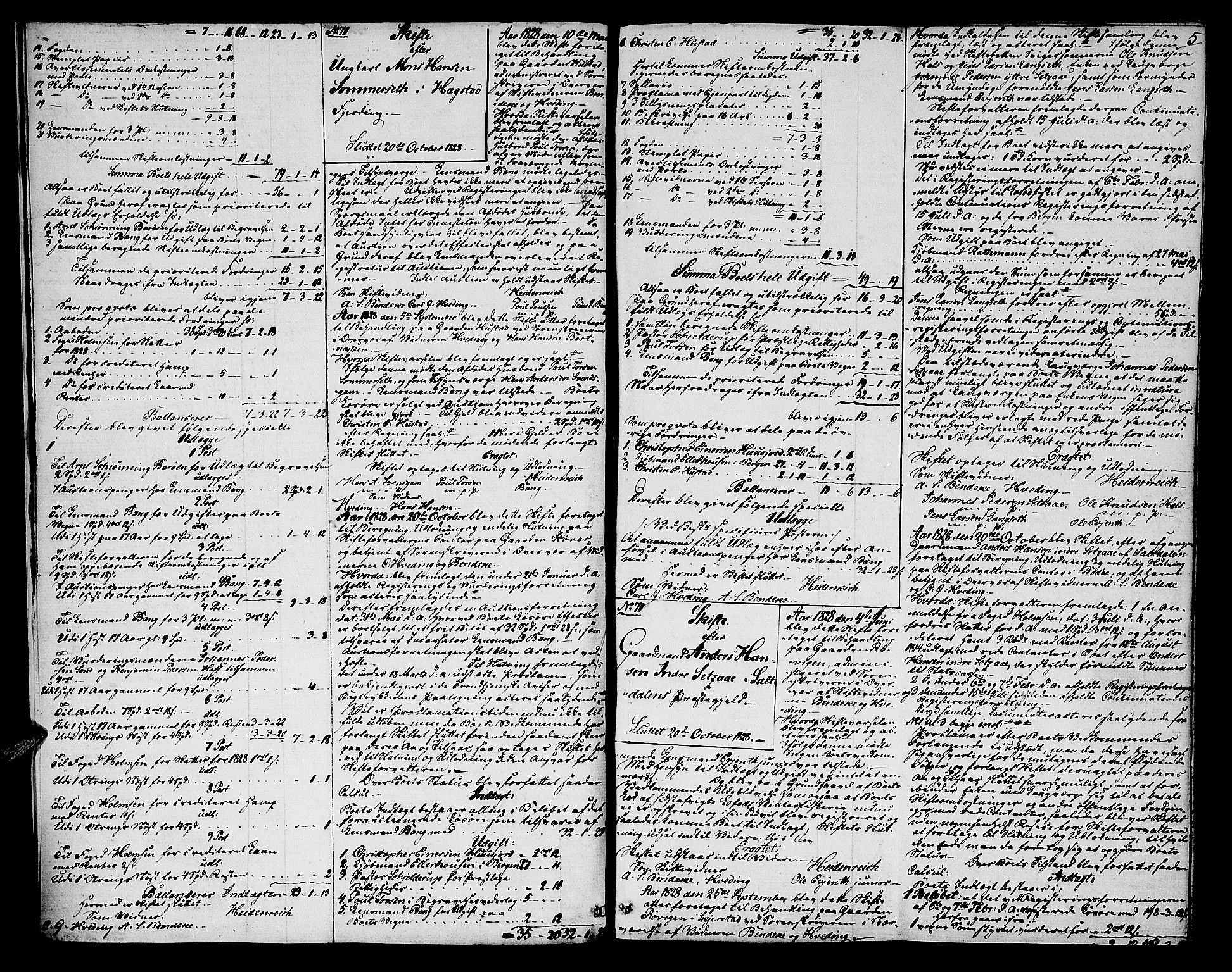 Salten sorenskriveri, AV/SAT-A-4578/1/3/3A/L0049: Skifteprotokoll 22a, 1828-1832, p. 4b-5a