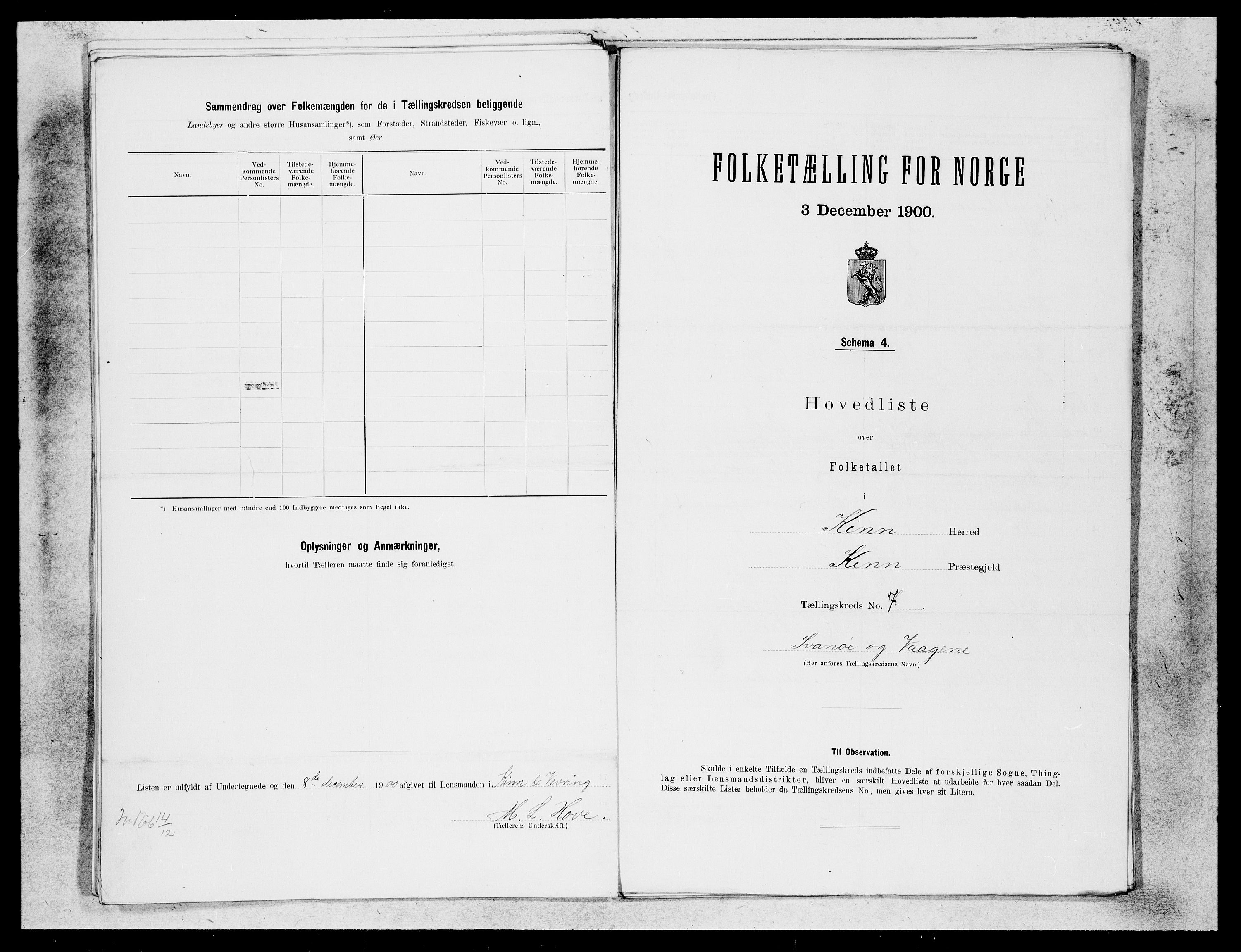 SAB, 1900 census for Kinn, 1900, p. 17