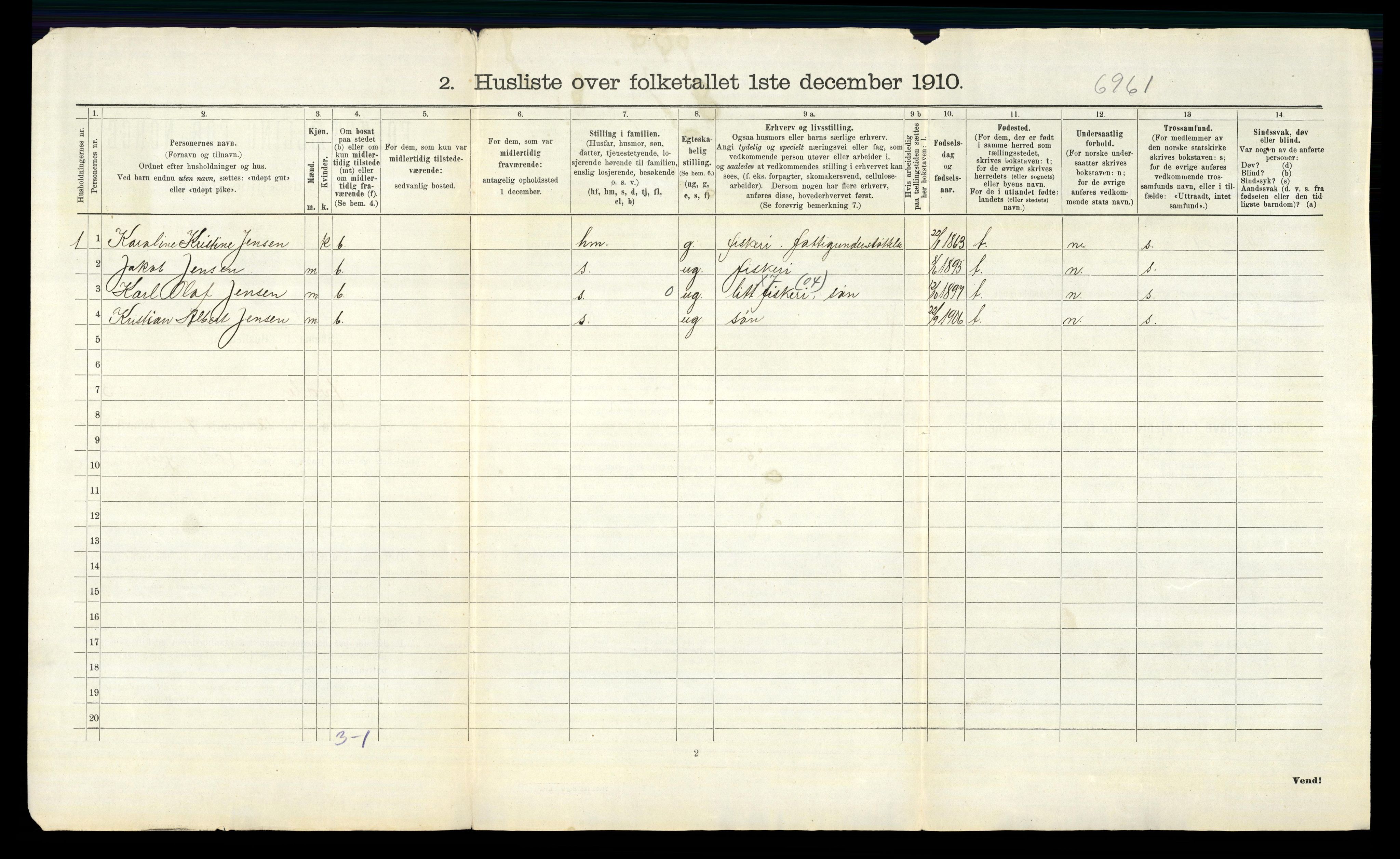 RA, 1910 census for Hvaler, 1910, p. 679