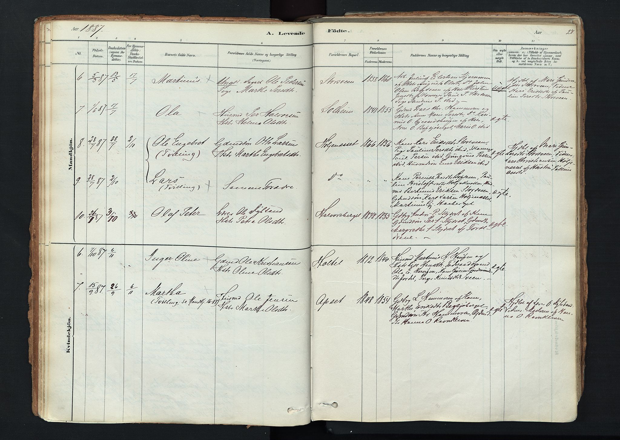 Trysil prestekontor, SAH/PREST-046/H/Ha/Haa/L0011: Parish register (official) no. 11, 1878-1912, p. 28